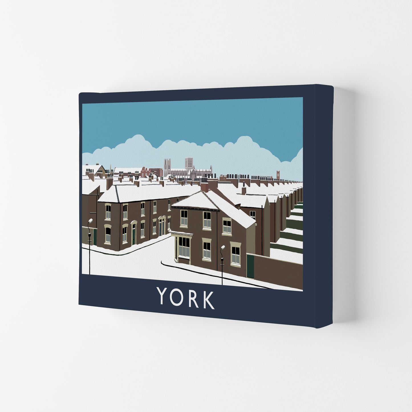 York Travel Art Print by Richard O'Neill, Framed Wall Art Canvas