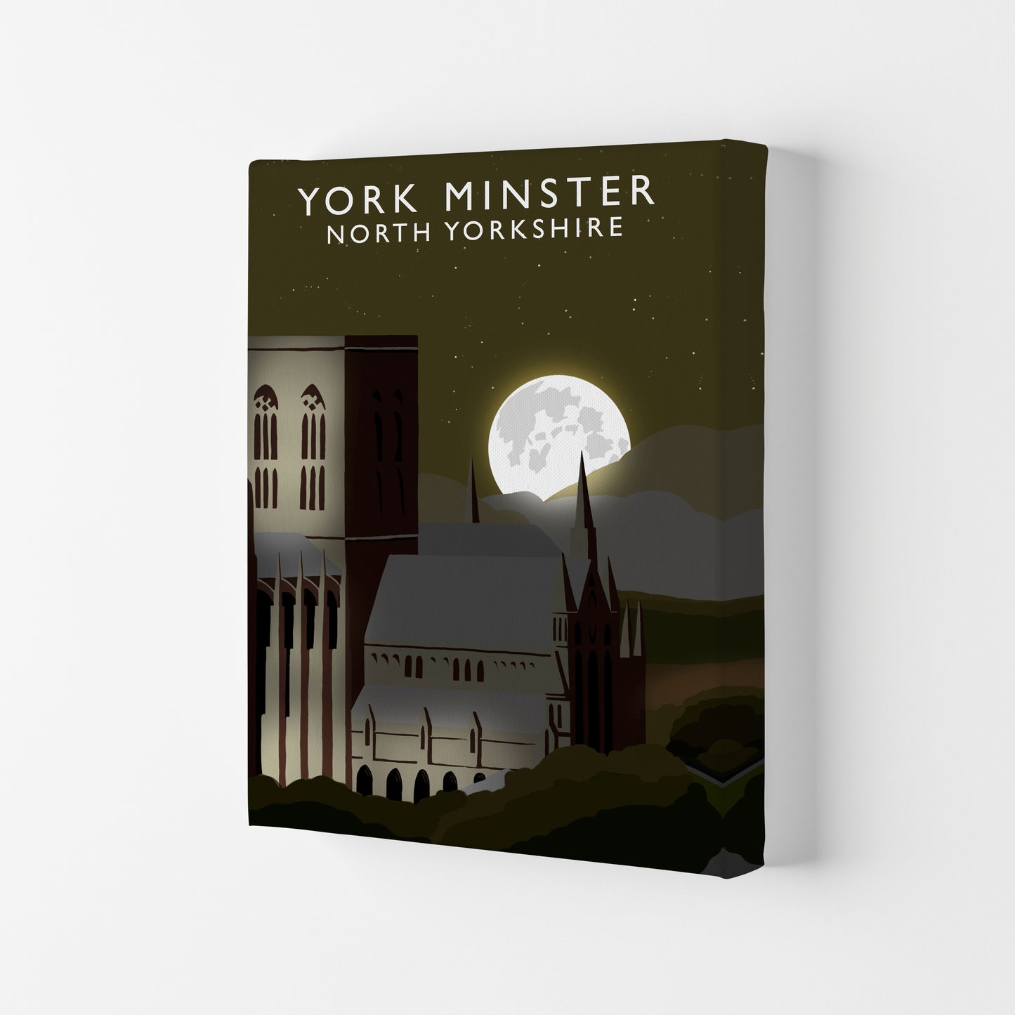 York Minster Travel Art Print by Richard O'Neill, Framed Wall Art Canvas