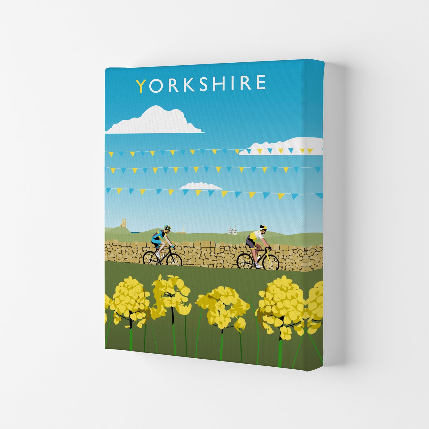 Yorkshire Framed Digital Art Print by Richard O'Neill Canvas