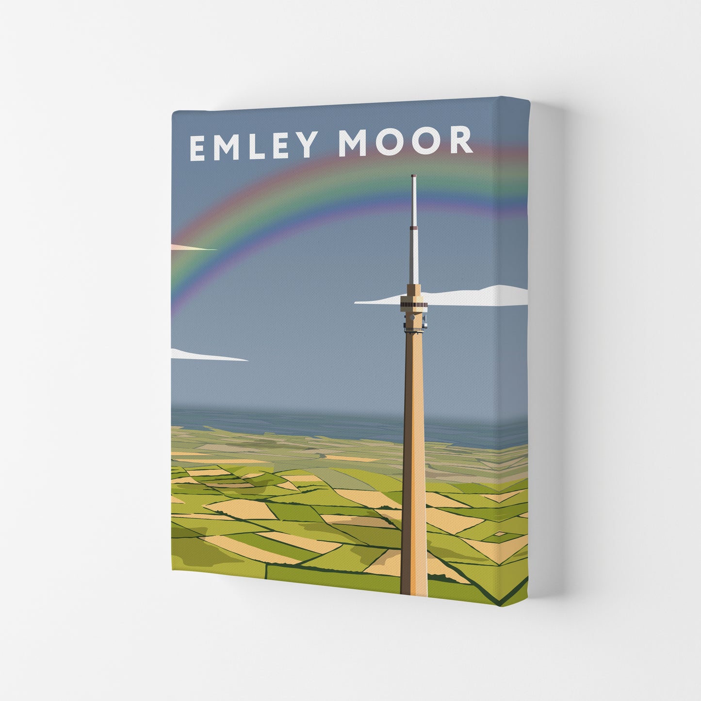 Emley Moor Portrait by Richard O'Neill Canvas