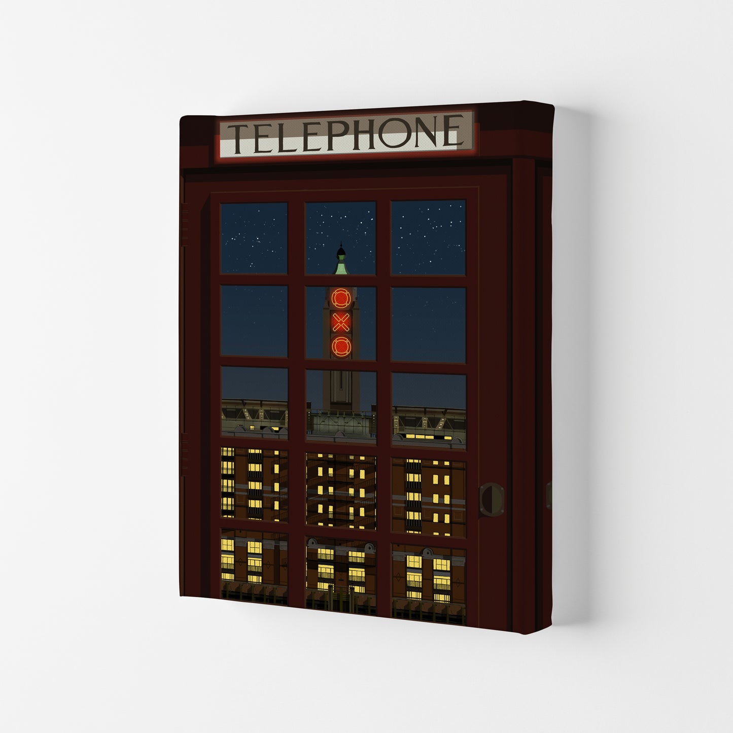 London Telephone Box 10 by Richard O'Neill Canvas