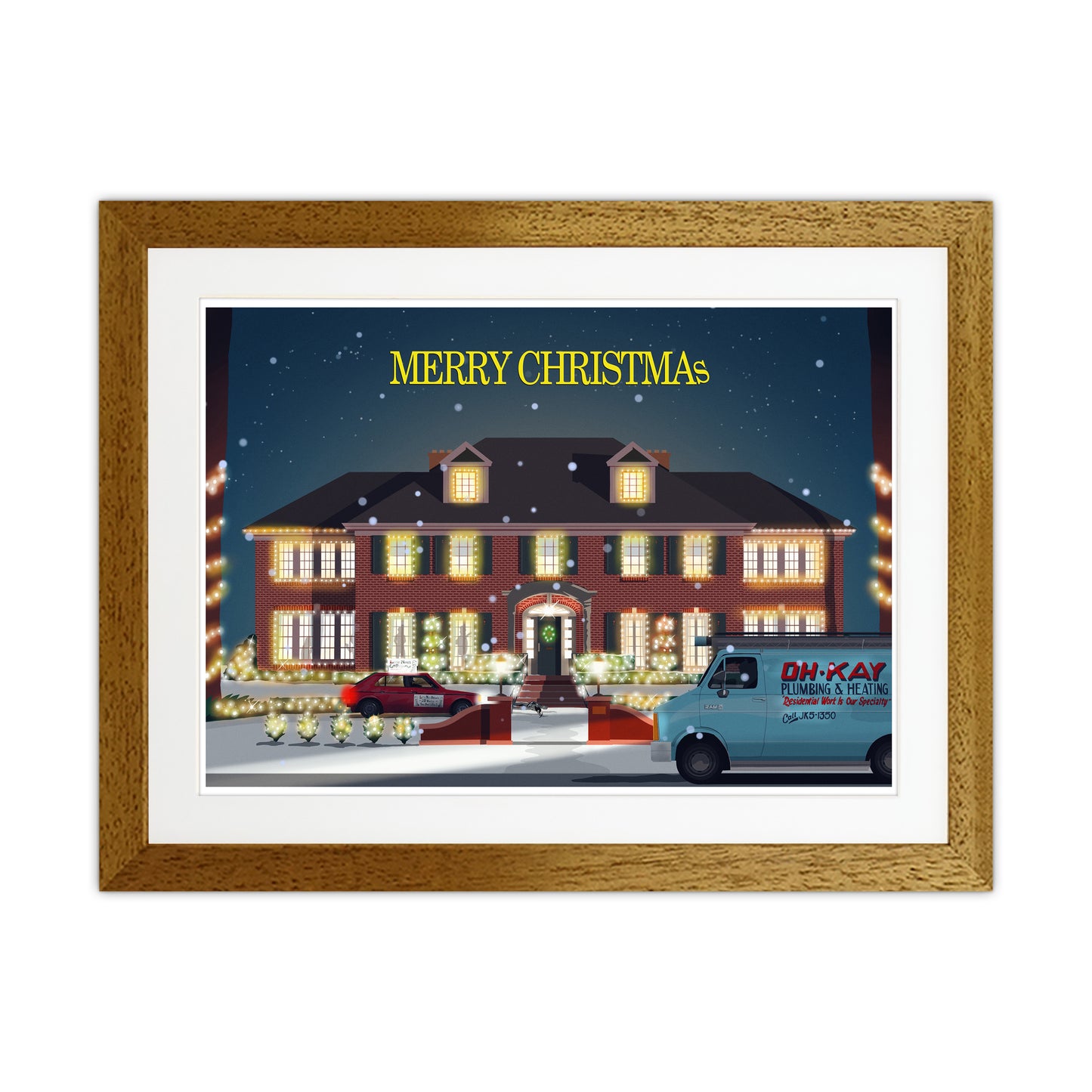 Home Alone Art Print by Richard O'Neill Oak Grain