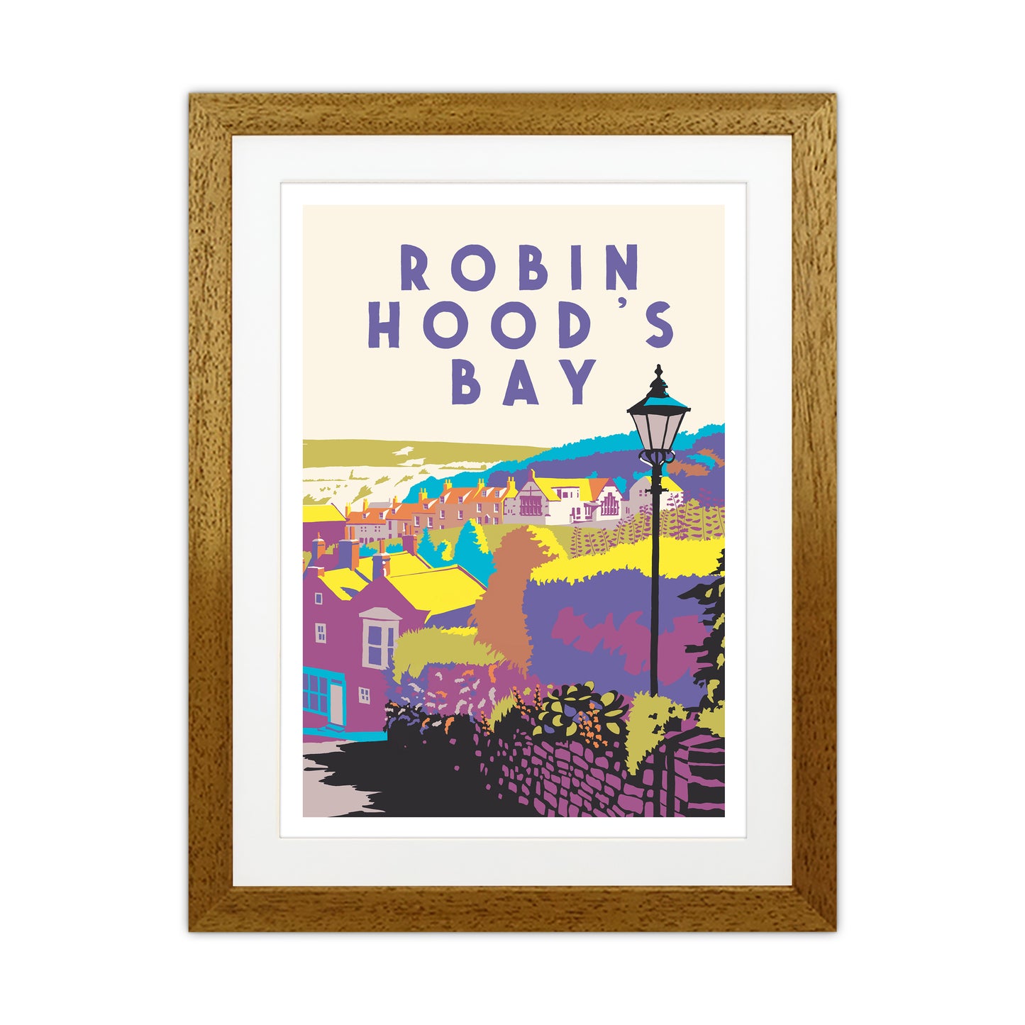 Robin Hood's Bay 2 Portrait Art Print by Richard O'Neill Oak Grain