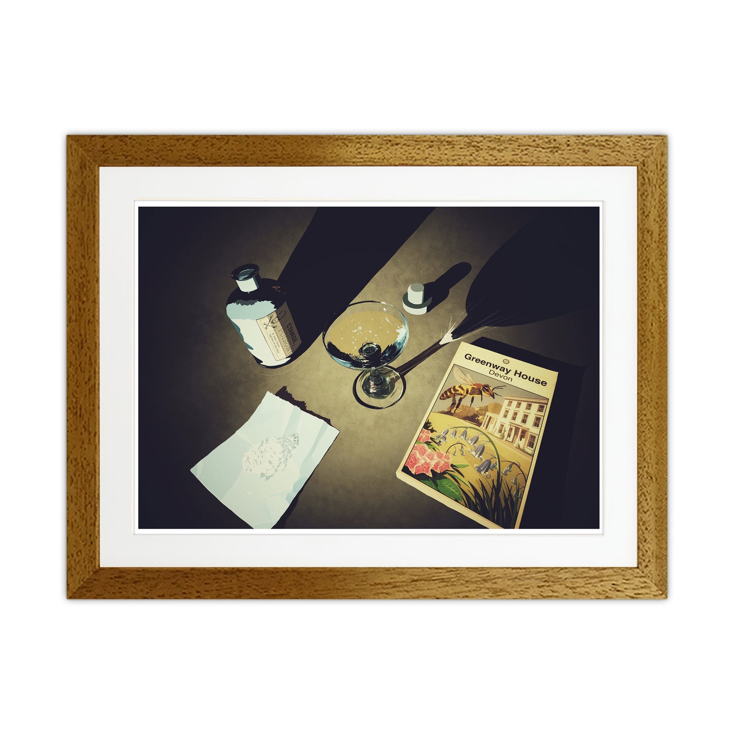 Greenway House 2 Art Print by Richard O'Neill Oak Grain