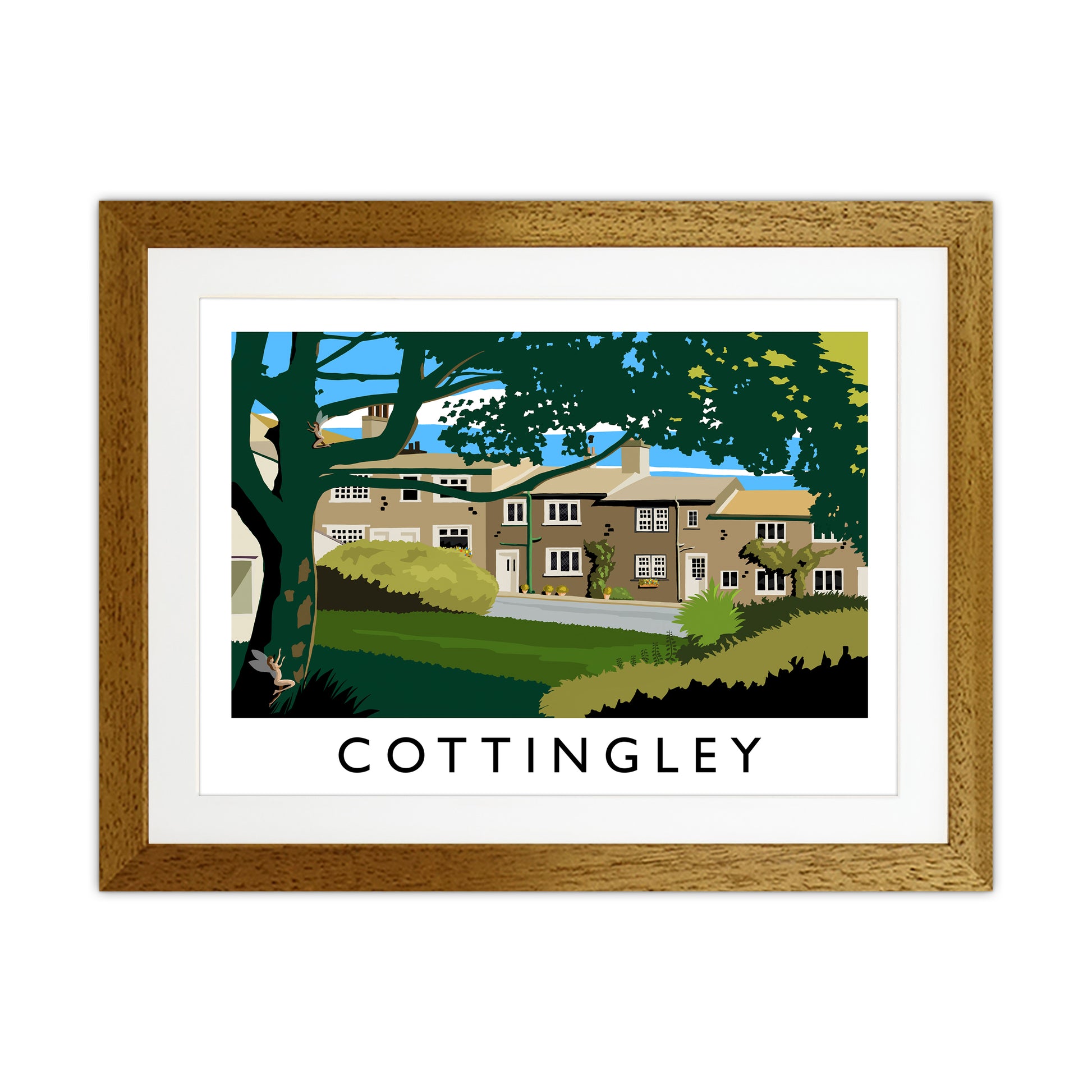 Cottingley Travel Art Print by Richard O'Neill Oak Grain