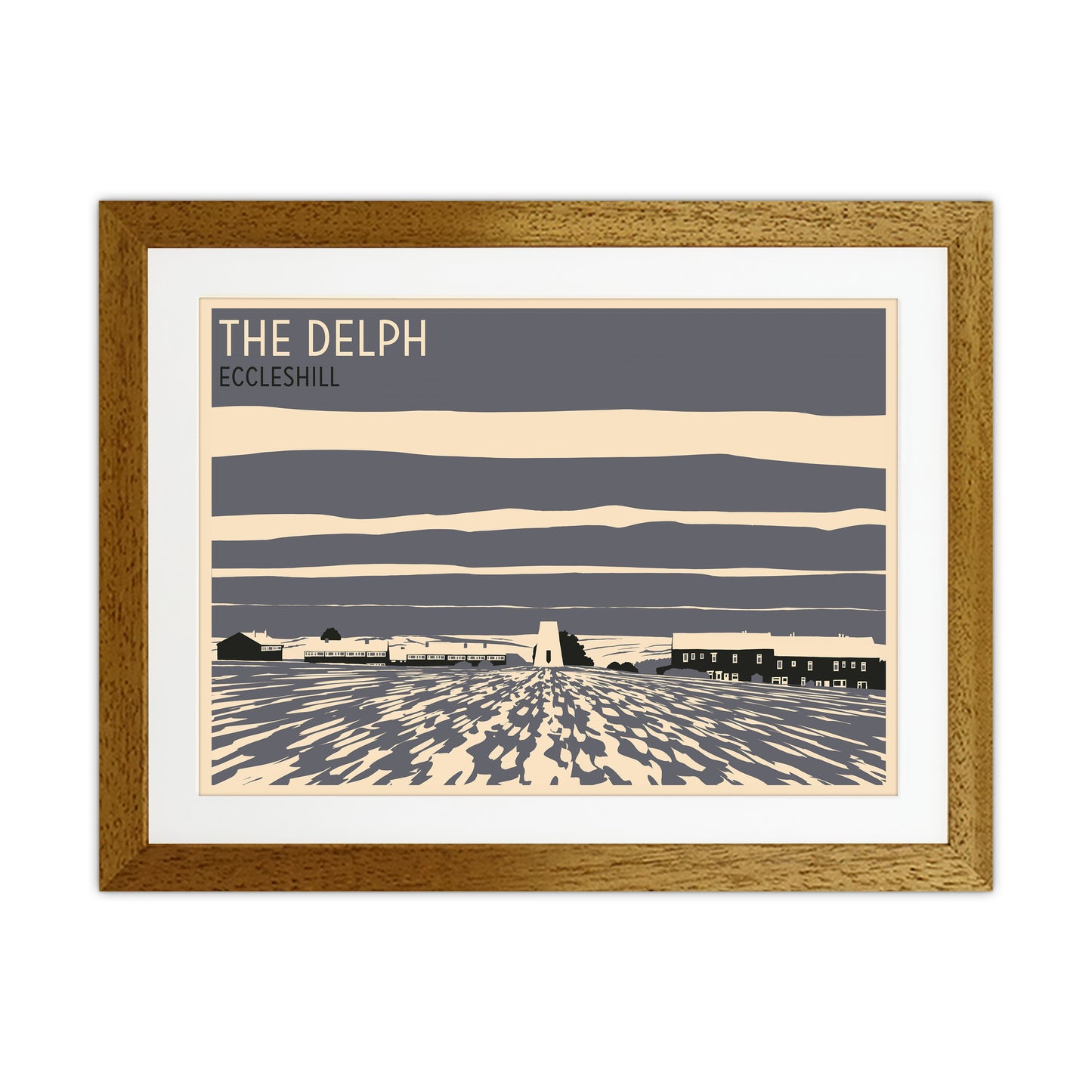 The Delph, Eccleshill Travel Art Print by Richard O'Neill Oak Grain