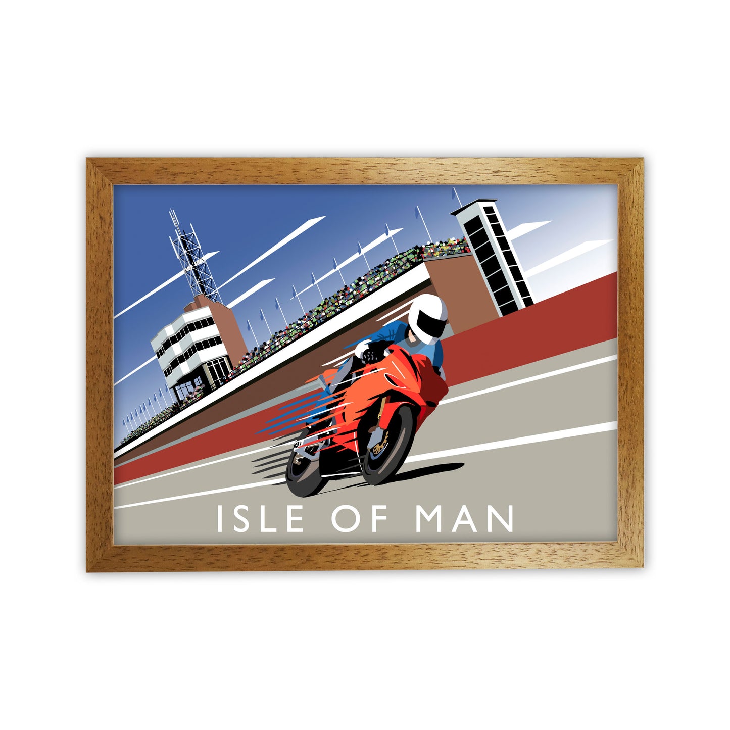 Isle of Man Art Print by Richard O'Neill Oak Grain
