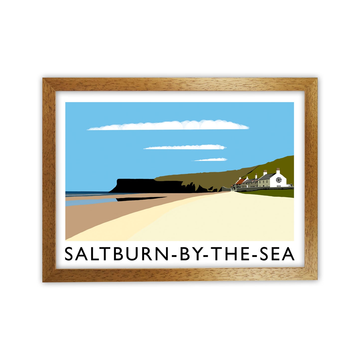 Saltburn-by-the-sea by Richard O'Neill Oak Grain