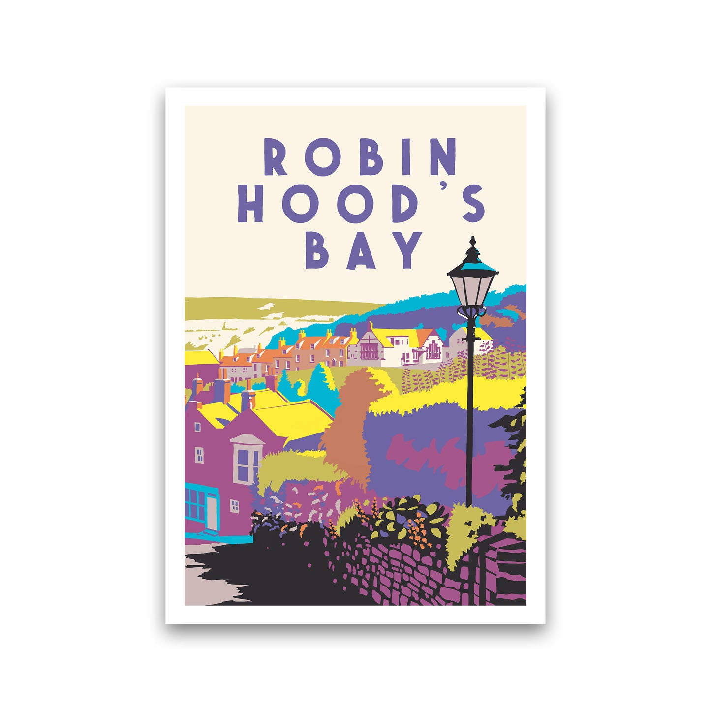 Robin Hood's Bay 2 Portrait Art Print by Richard O'Neill Print Only