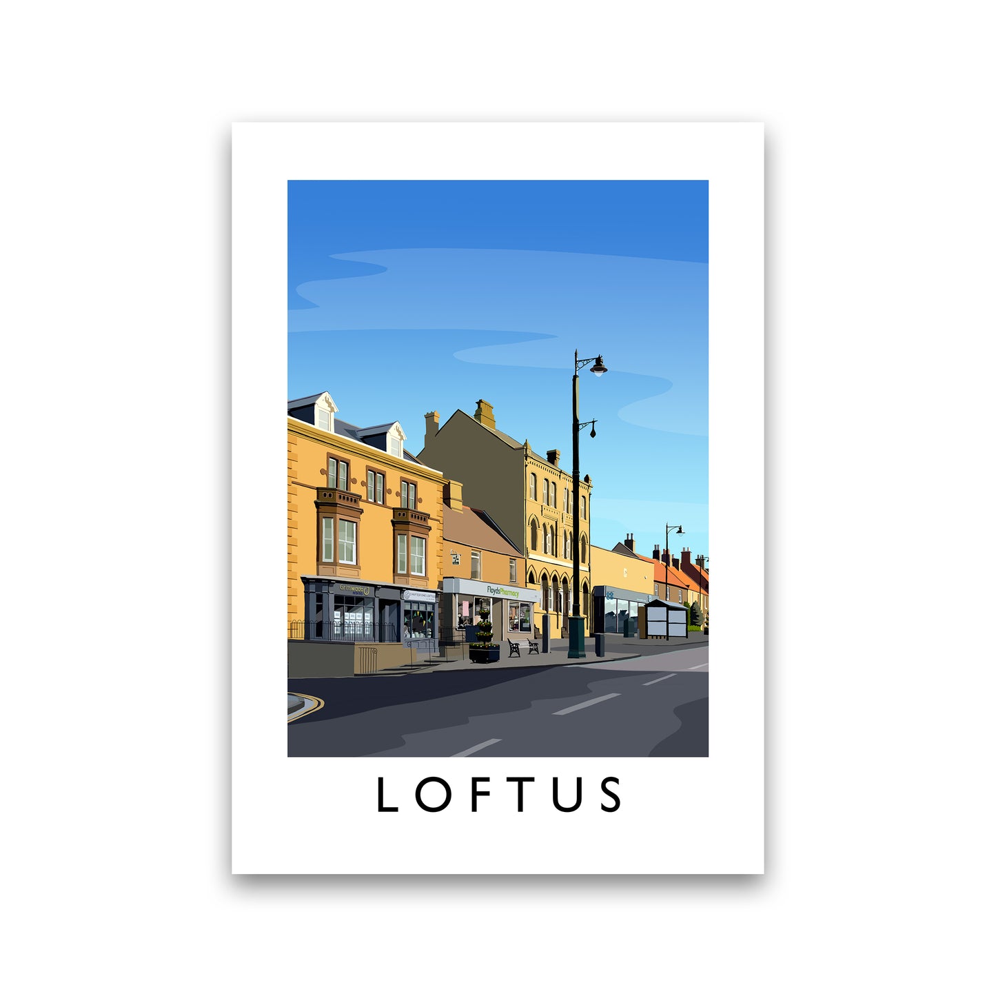 Loftus 3 Portrait Art Print by Richard O'Neill Print Only