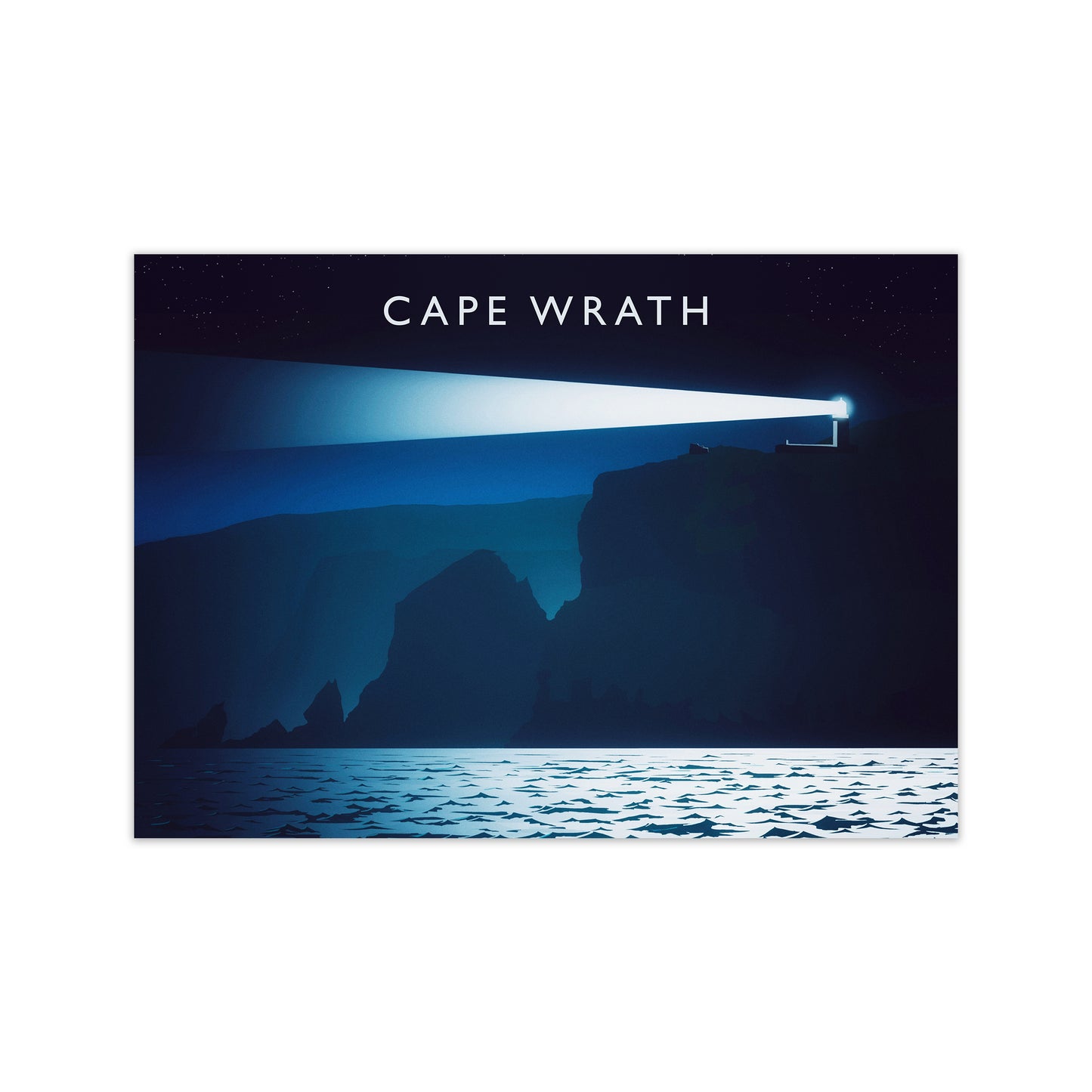 Cape Wrath Travel Art Print by Richard O'Neill Print Only