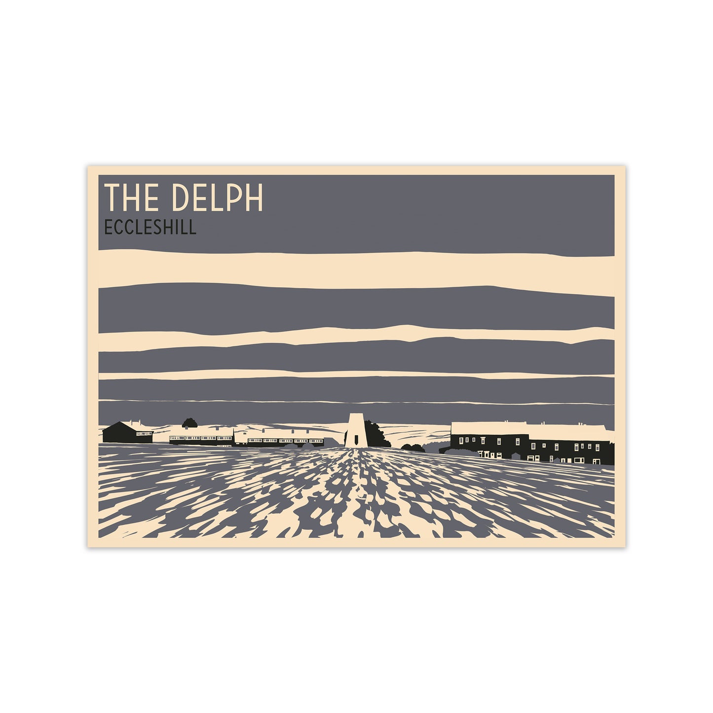 The Delph, Eccleshill Travel Art Print by Richard O'Neill Print Only