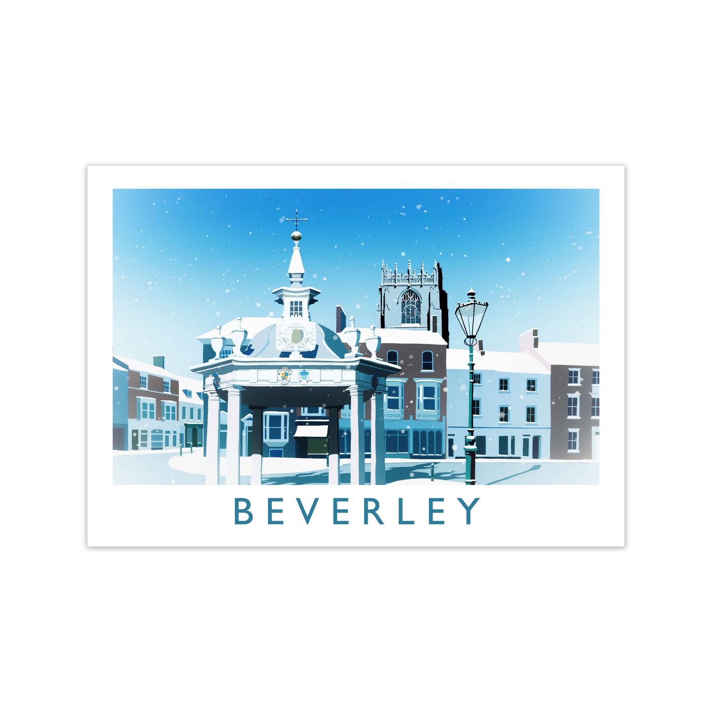 Beverley (Snow) 2 Travel Art Print by Richard O'Neill Print Only