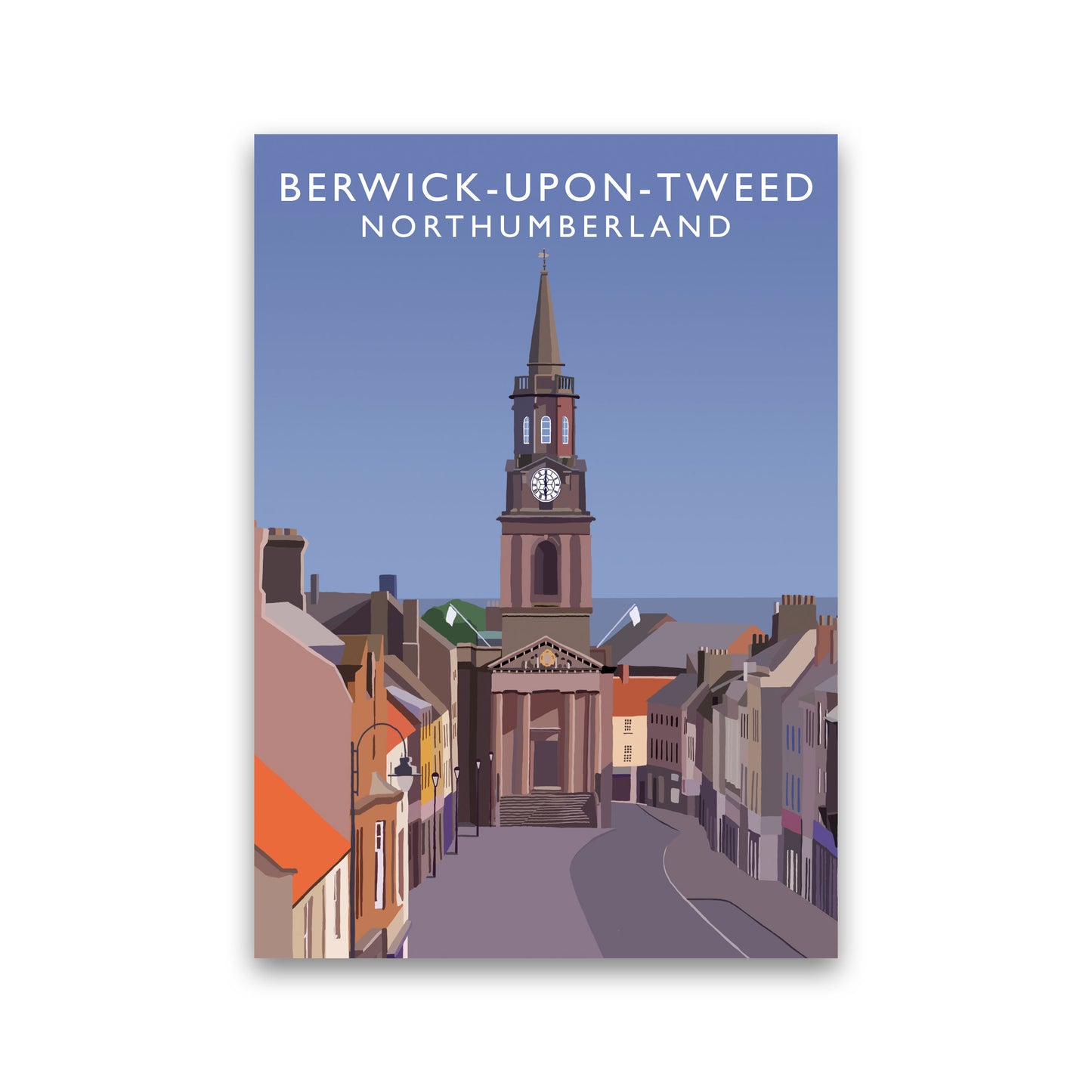 Berwick-Upon-Tweed Northumberland Art Print by Richard O'Neill Print Only