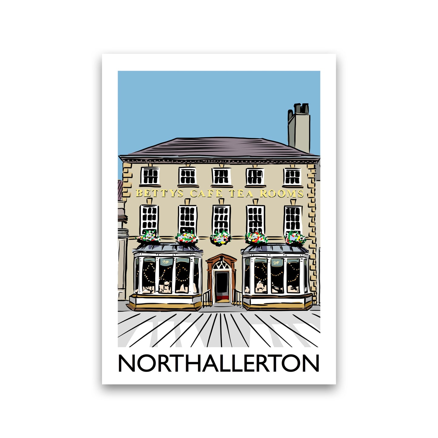 Northallerton Art Print by Richard O'Neill Print Only