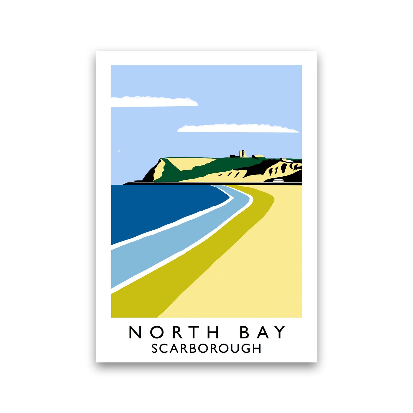 North Bay Scarborough Art Print by Richard O'Neill Print Only