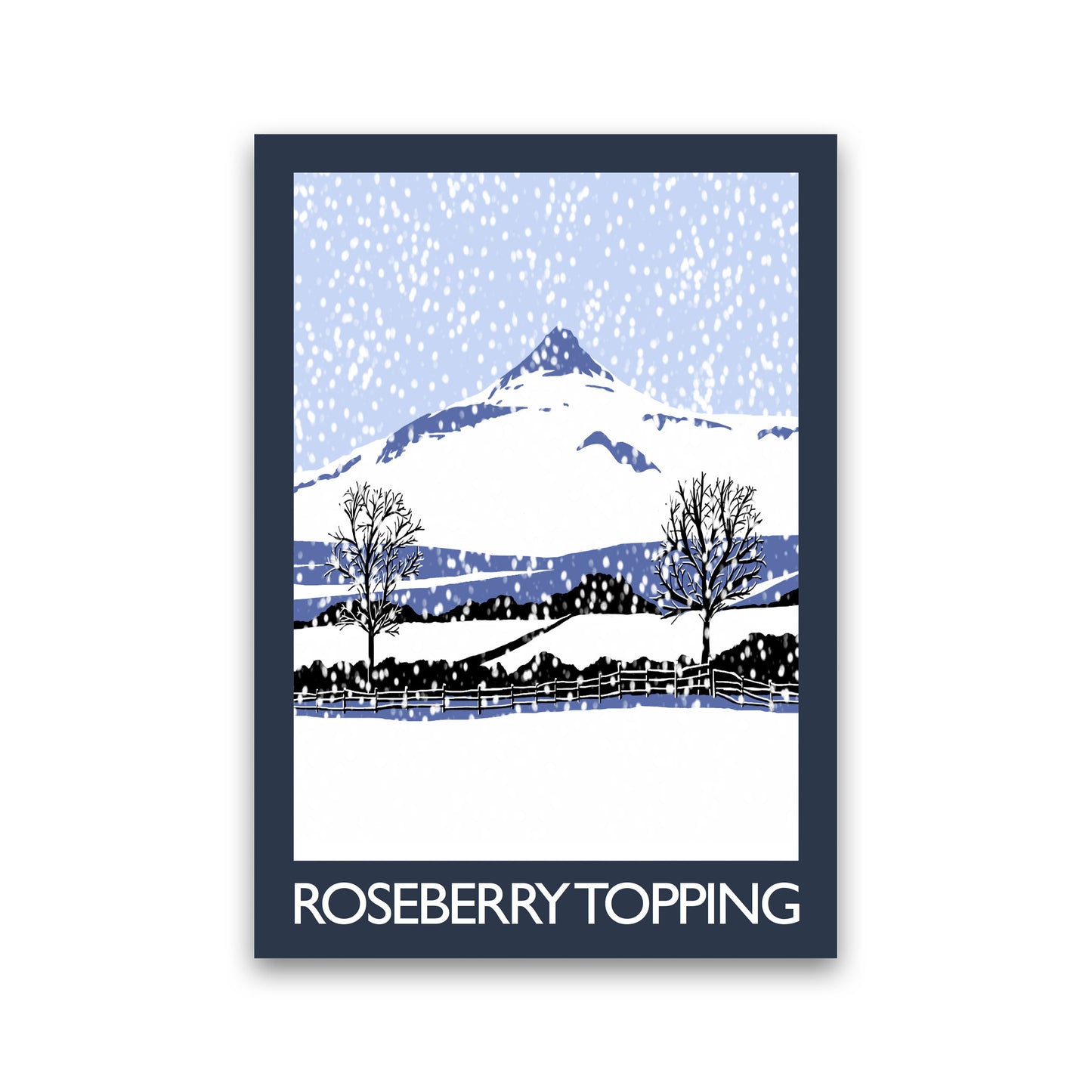 Roseberry Topping Art Print by Richard O'Neill Print Only