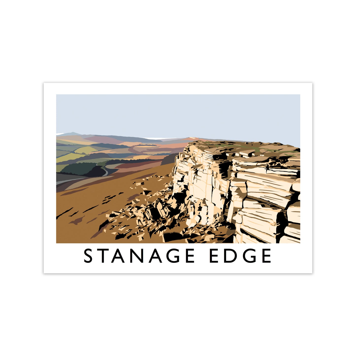Stanage Edge by Richard O'Neill Print Only
