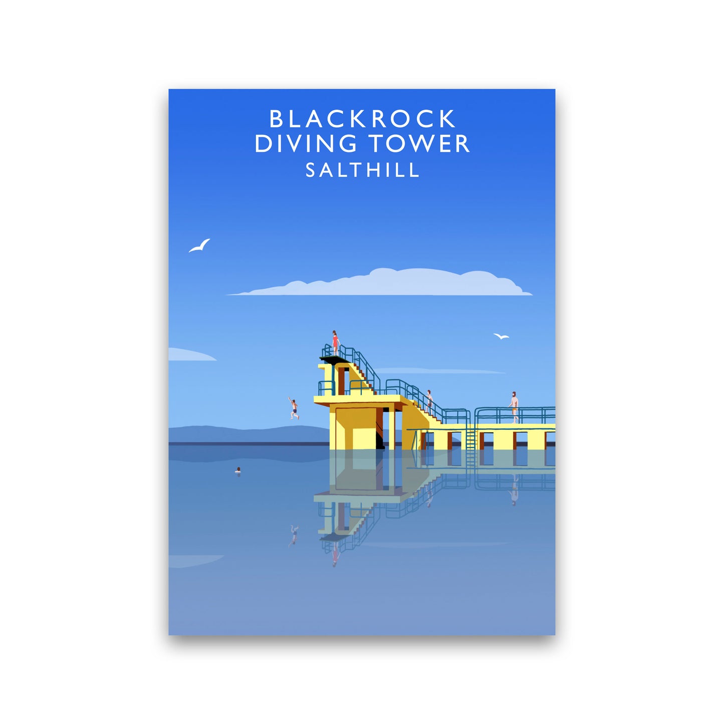 Blackrock Diving Tower (Portrait) by Richard O'Neill Print Only