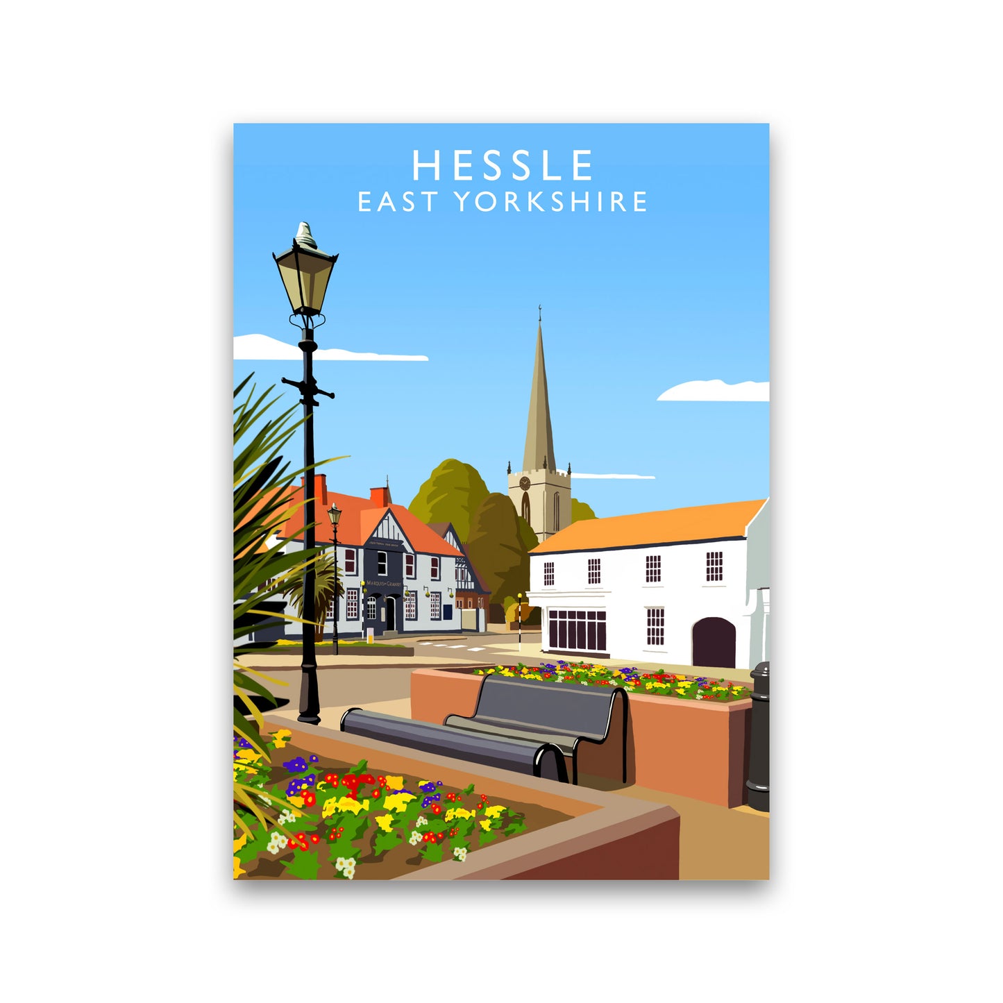 Hessle East Yorkshire Art Print by Richard O'Neill Print Only