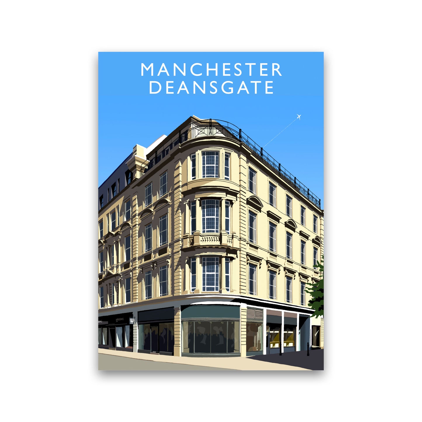 Manchester Deansgate (Portrait) by Richard O'Neill Print Only