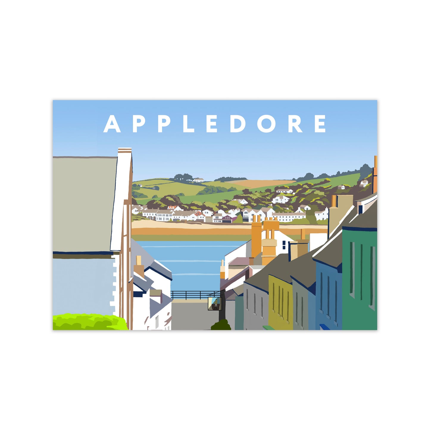 Appledore Art Print by Richard O'Neill Print Only