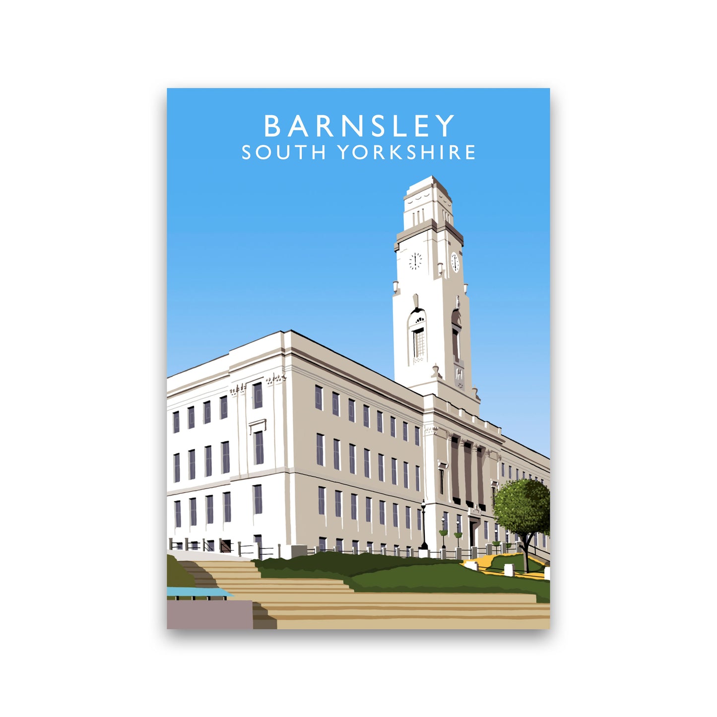 Barnsley South Yorkshire Art Print by Richard O'Neill Print Only