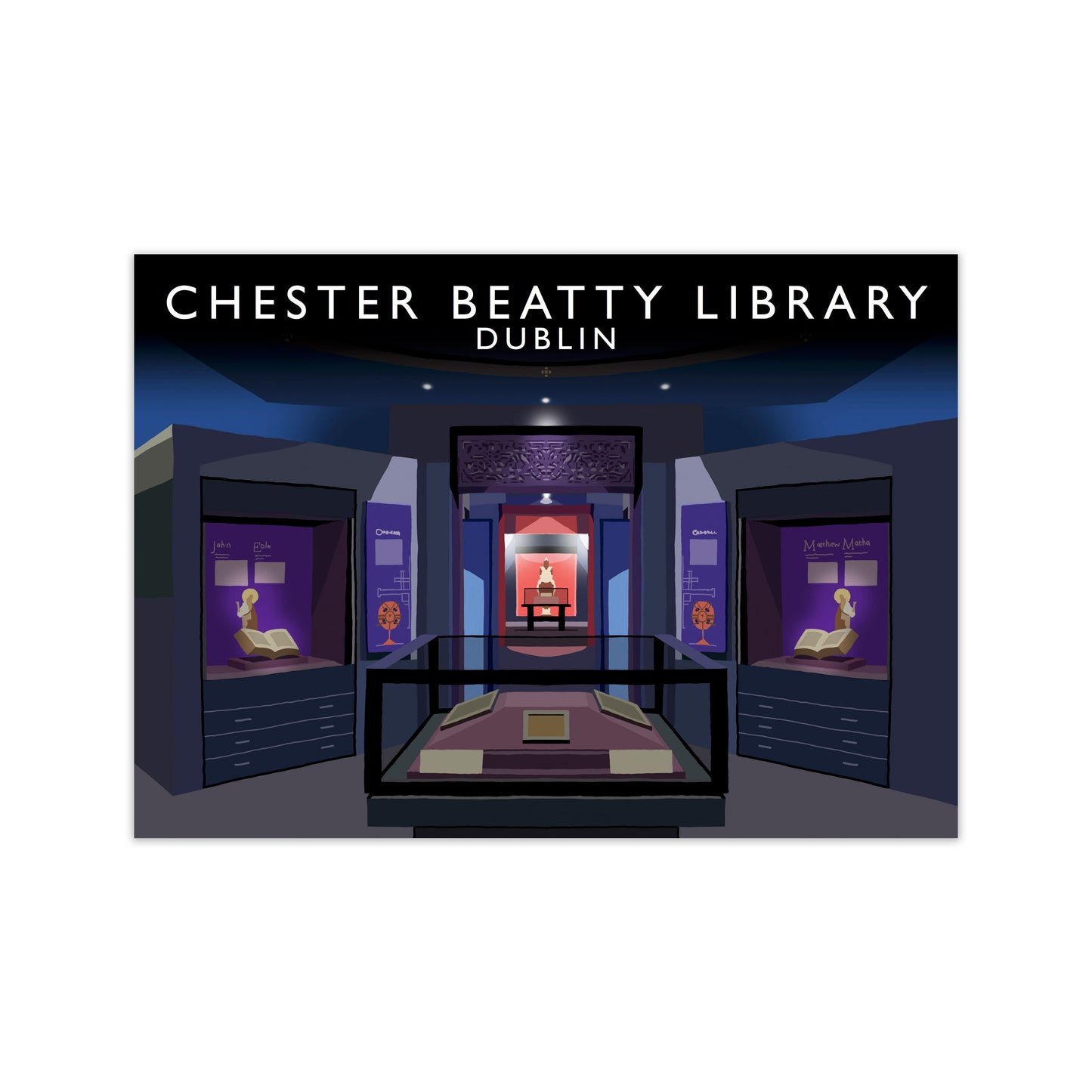 Chester Beatty 2 Library by Richard O'Neill Print Only