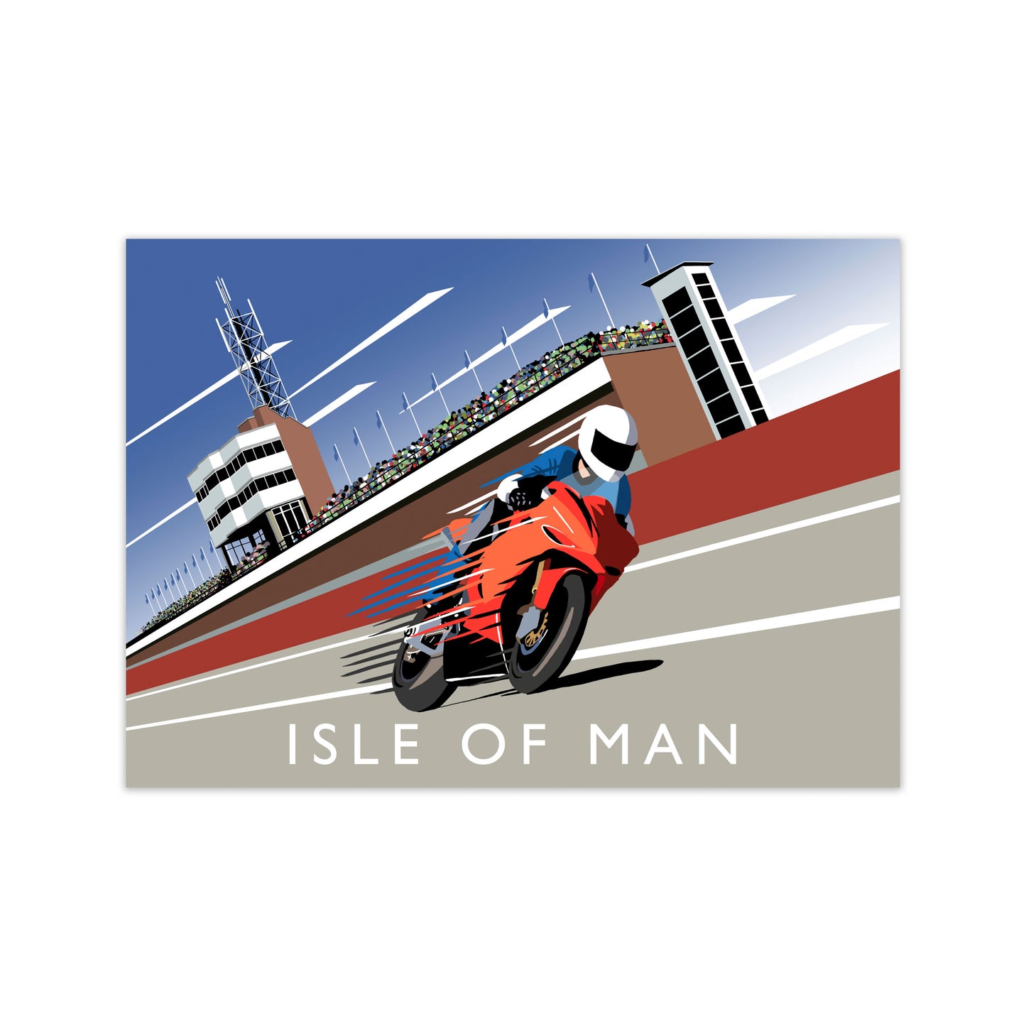 Isle of Man Art Print by Richard O'Neill Print Only