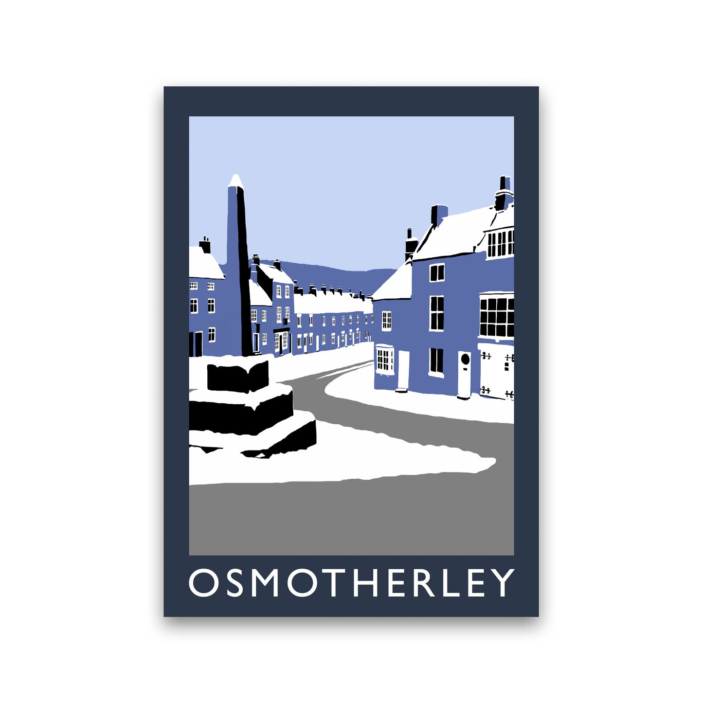 Osmotherley Travel Art Print by Richard O'Neill, Framed Wall Art Print Only