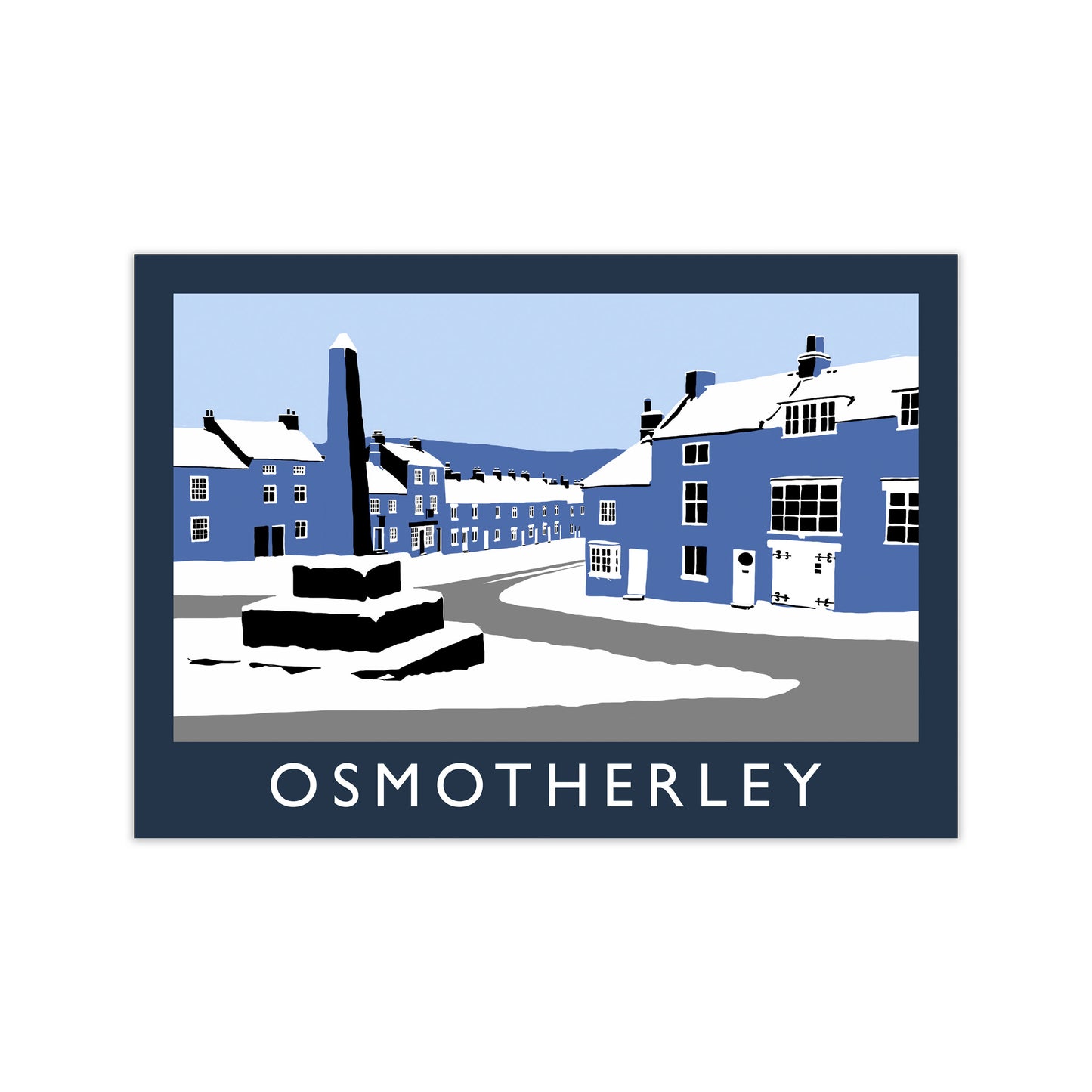 Osmotherley Travel Art Print by Richard O'Neill, Framed Wall Art Print Only