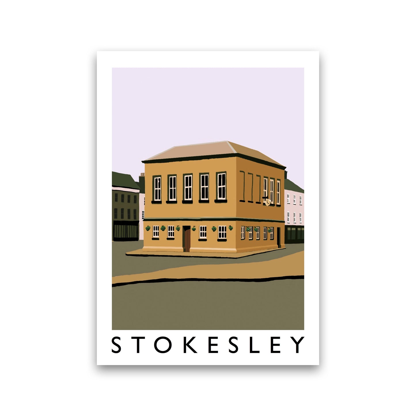 Stokesley Travel Art Print by Richard O'Neill, Framed Wall Art Print Only