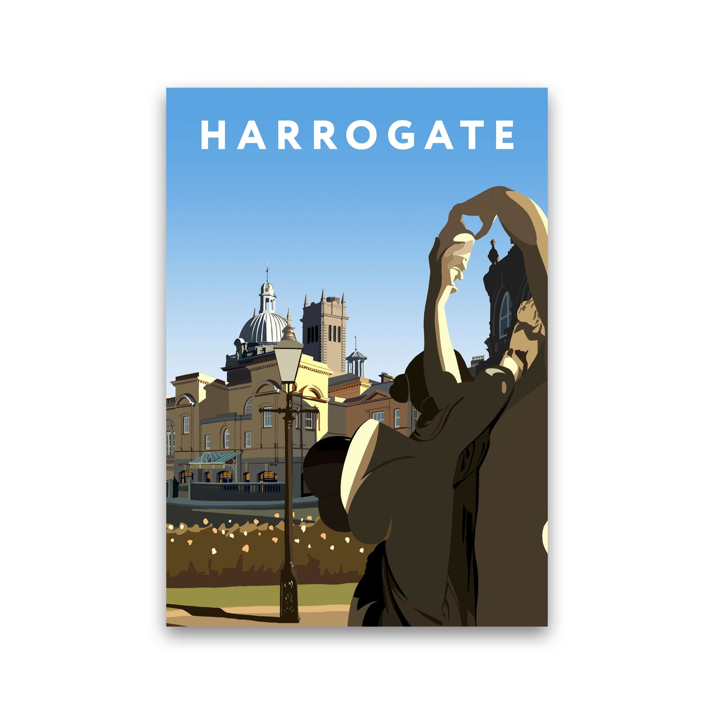 Harrogate Art Print by Richard O'Neill, Framed Wall Art Print Only