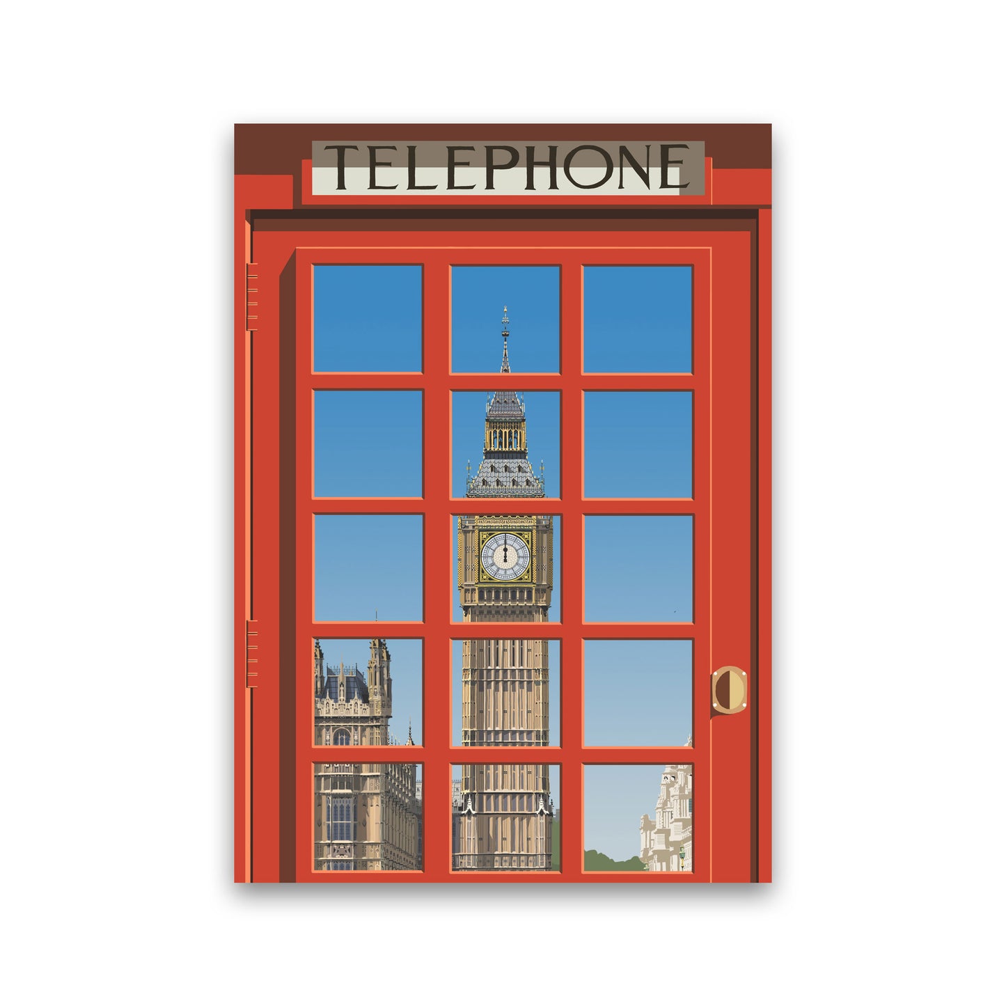 London Telephone Box 2 by Richard O'Neill Print Only