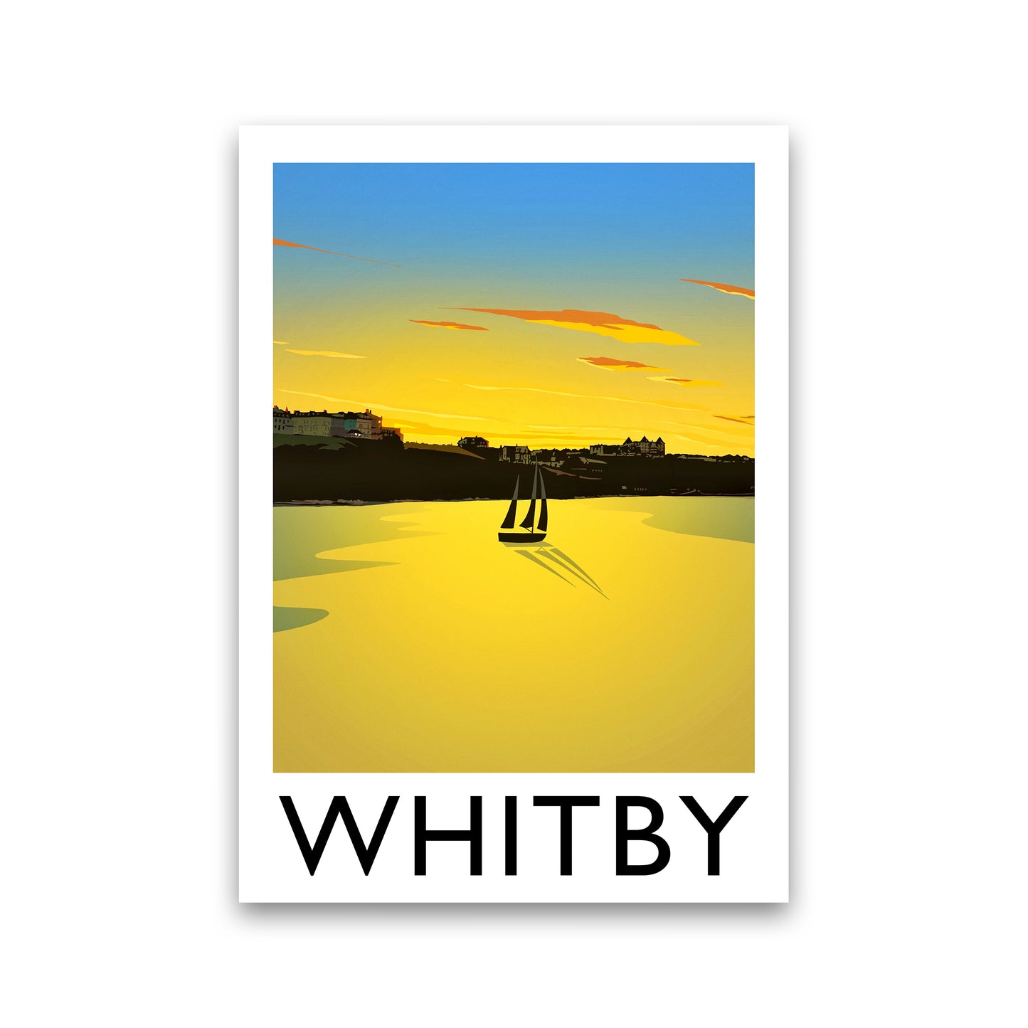 Whitby (Sunset) 2 portrait by Richard O'Neill Print Only