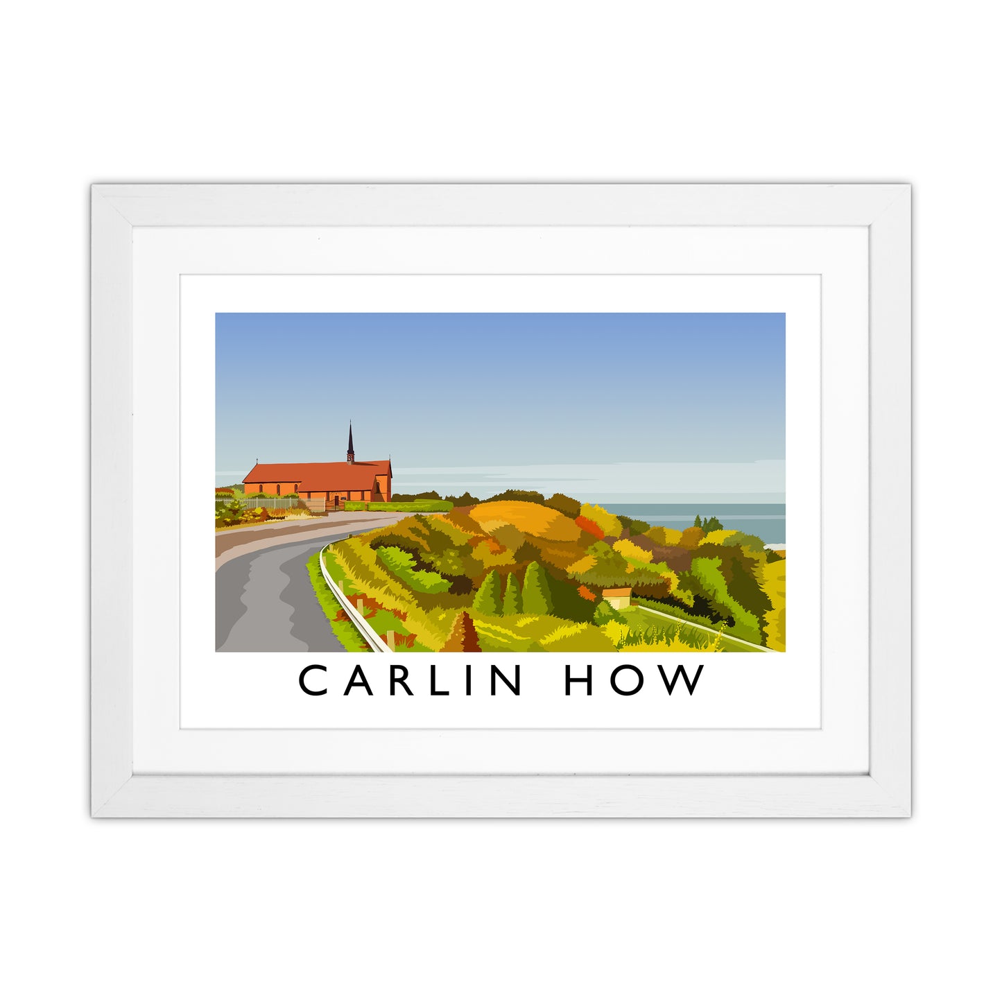 Carlin How Art Print by Richard O'Neill White Grain