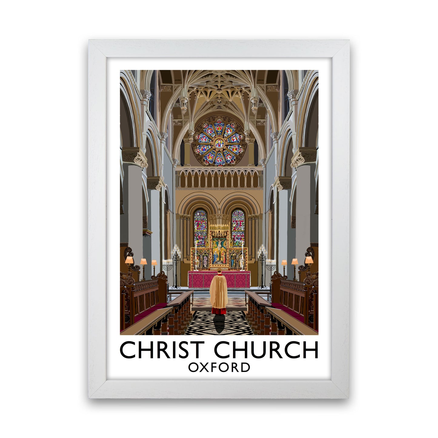 Christ Church Oxford by Richard O'Neill White Grain