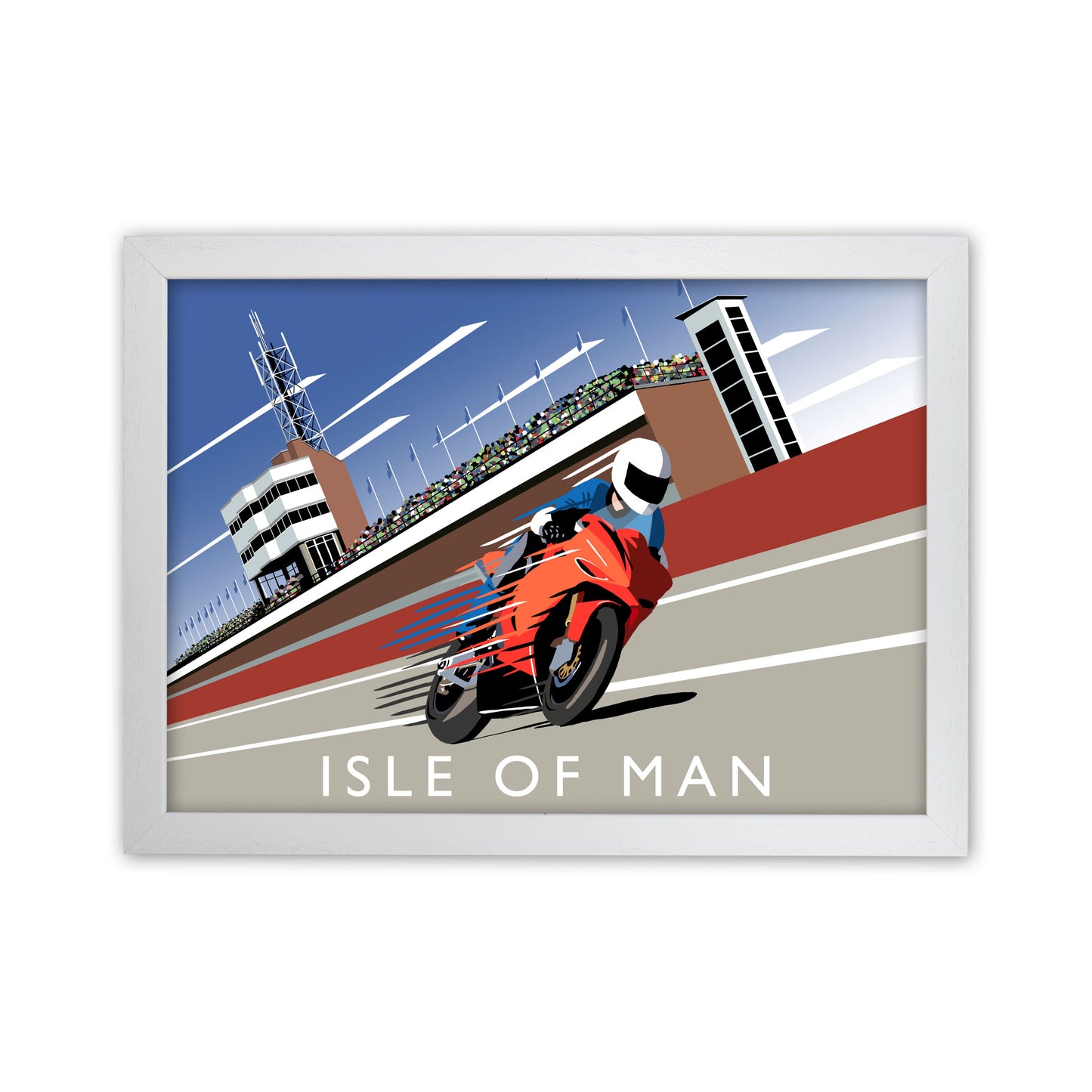 Isle of Man Art Print by Richard O'Neill White Grain