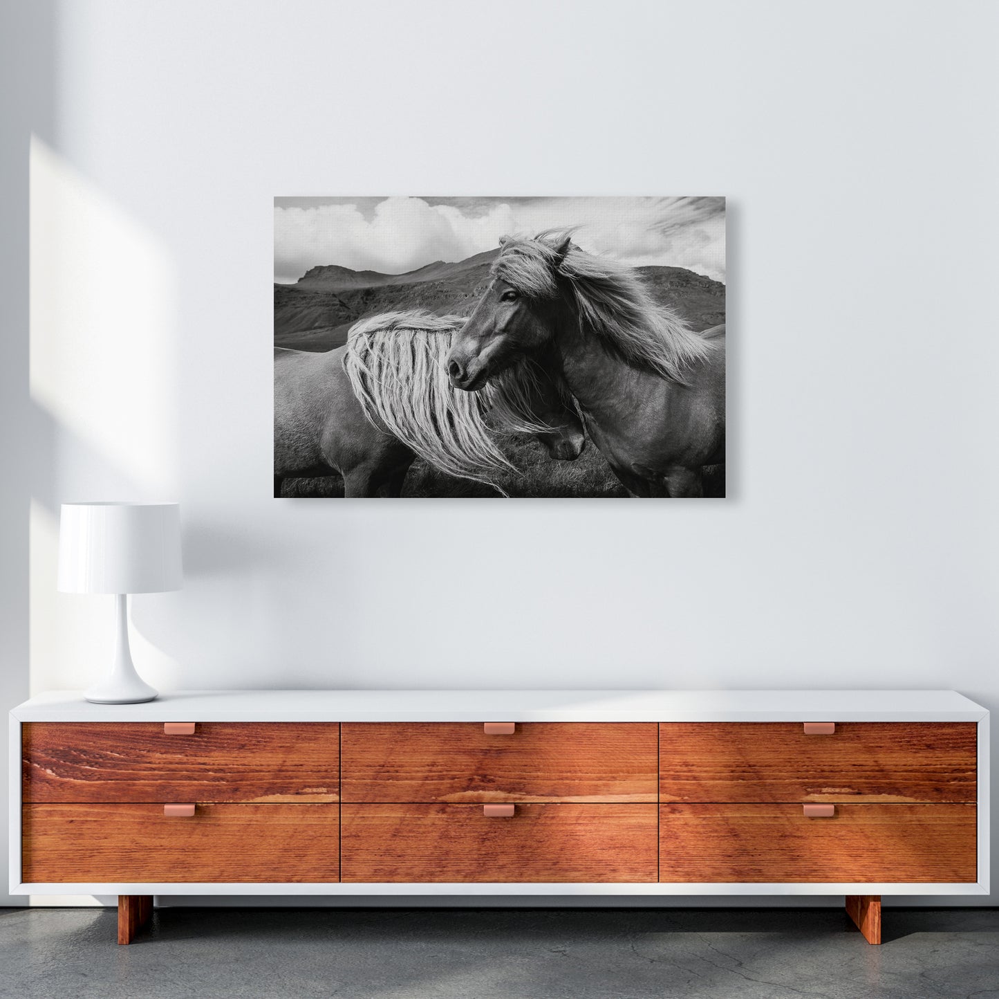 Horses In The Sky Photography Art Print by Seven Trees Design A1 Canvas