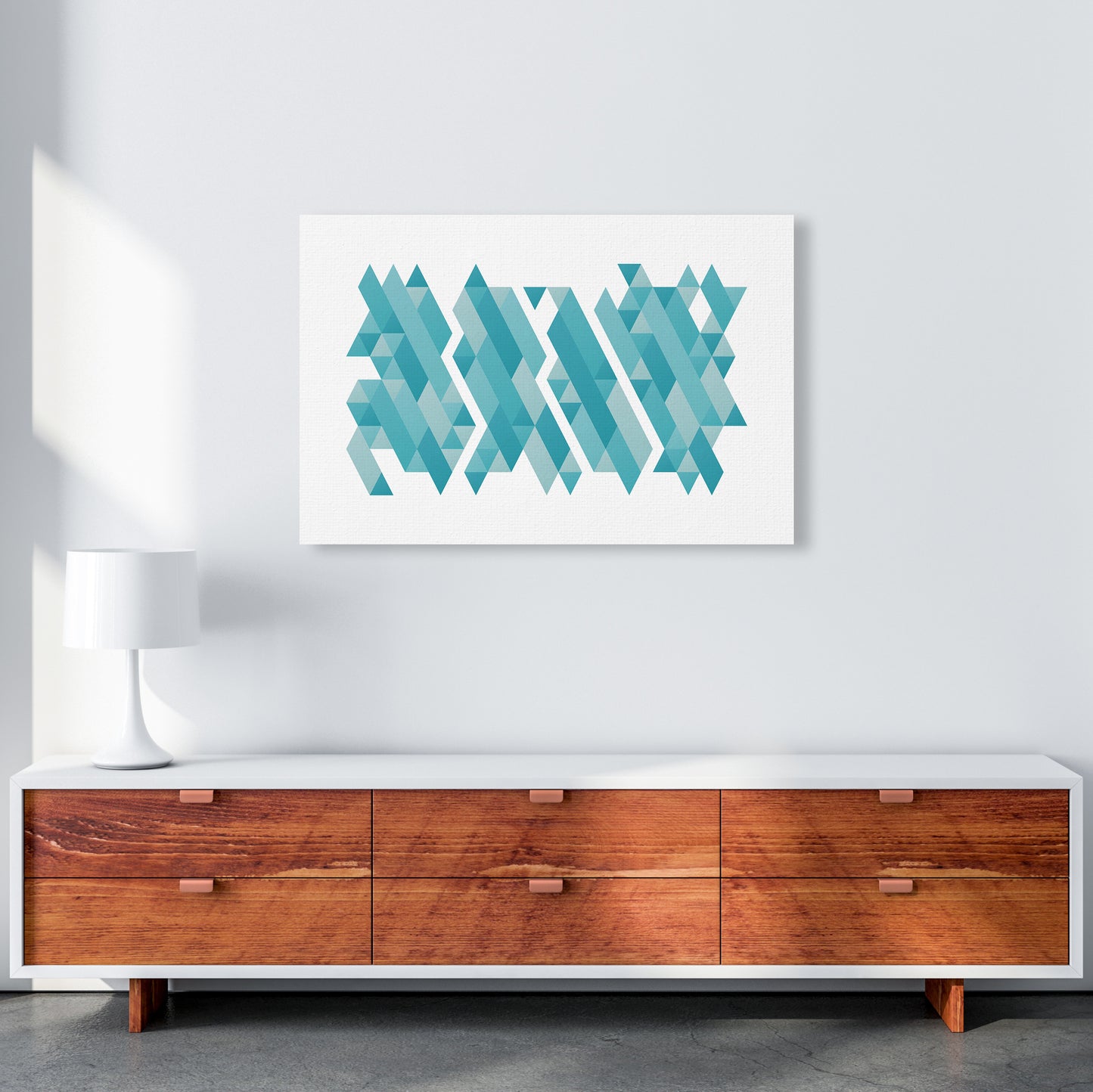 Pieces Of Mountains Abstract Art Print by Seven Trees Design A1 Canvas