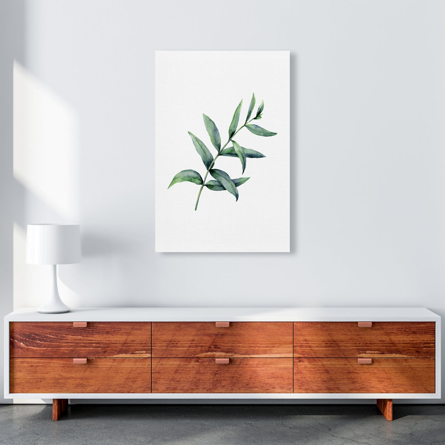 Watercolor Eucalyptus I Art Print by Seven Trees Design A1 Canvas