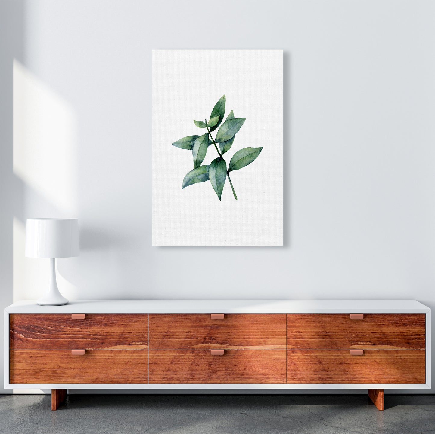 Watercolor Eucalyptus III Art Print by Seven Trees Design A1 Canvas