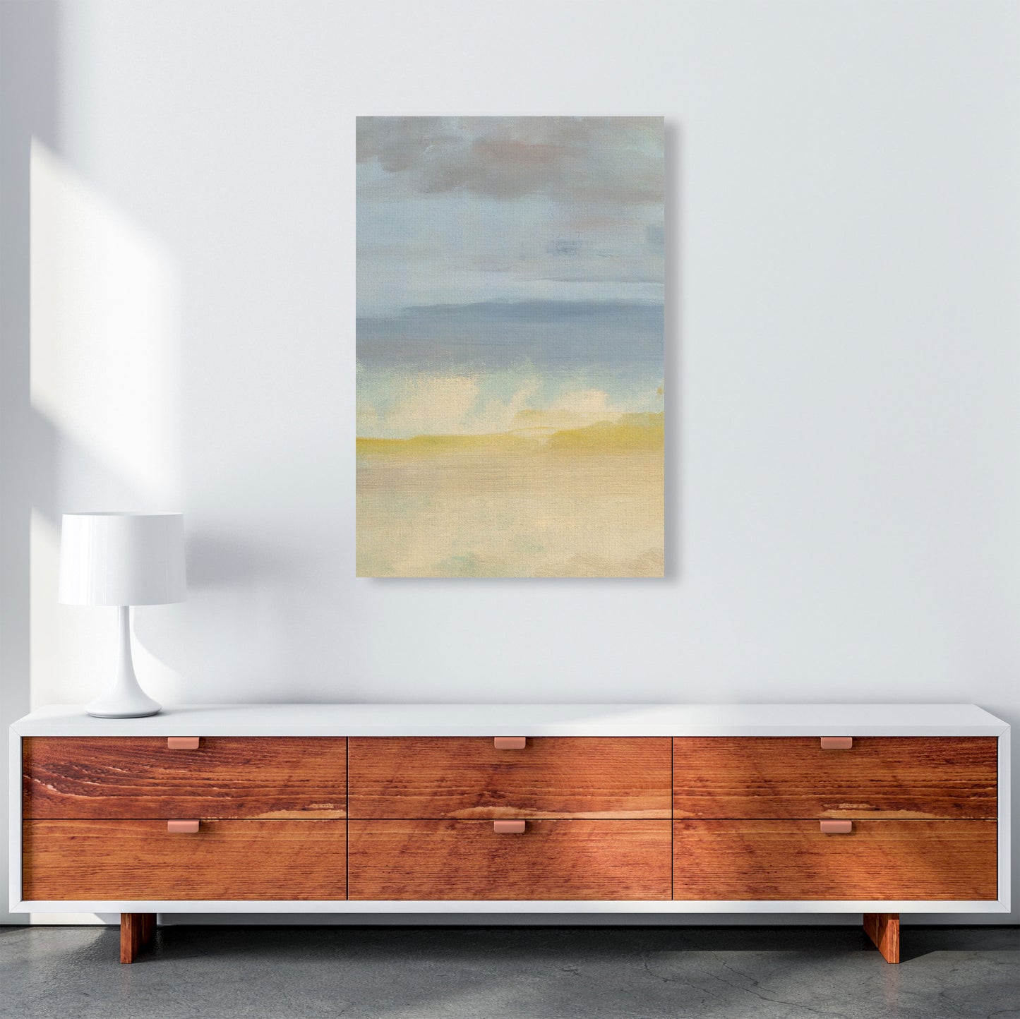 Sand, Ocean and Sky Art Print by Seven Trees Design A1 Canvas