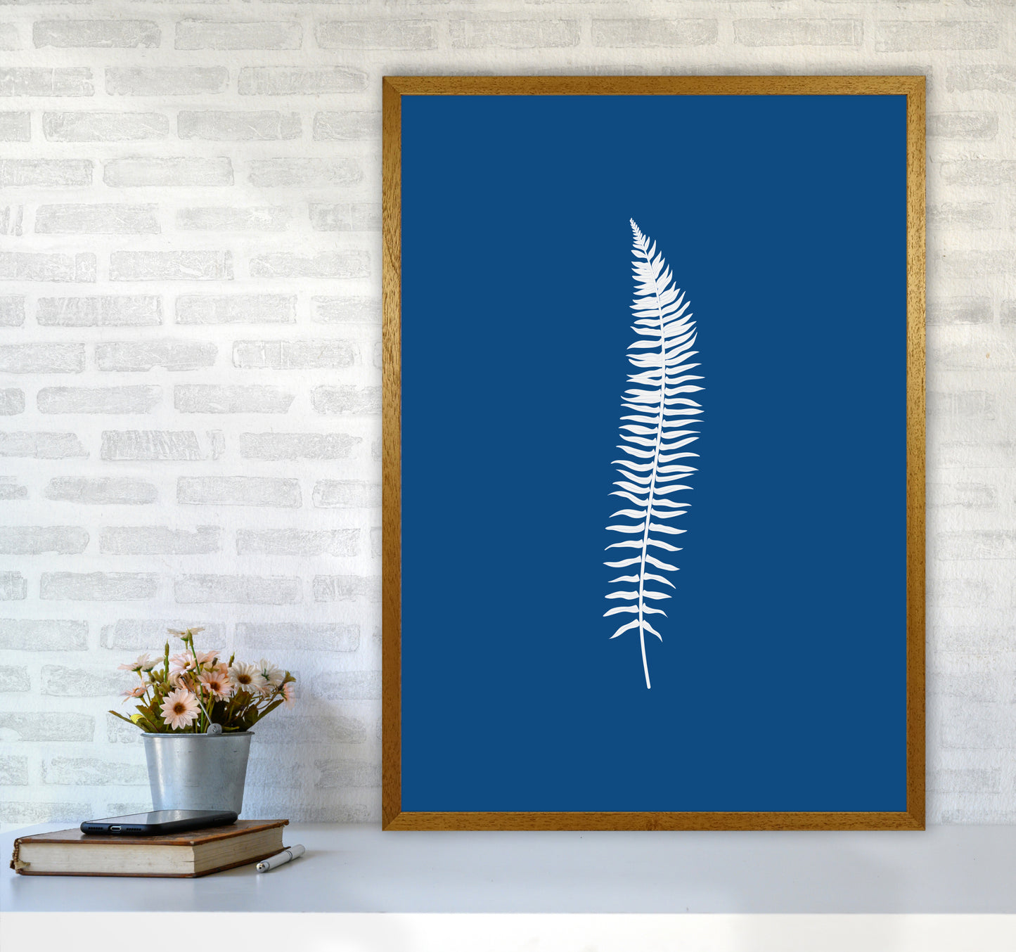 Blue Botanical I Art Print by Seven Trees Design A1 Print Only