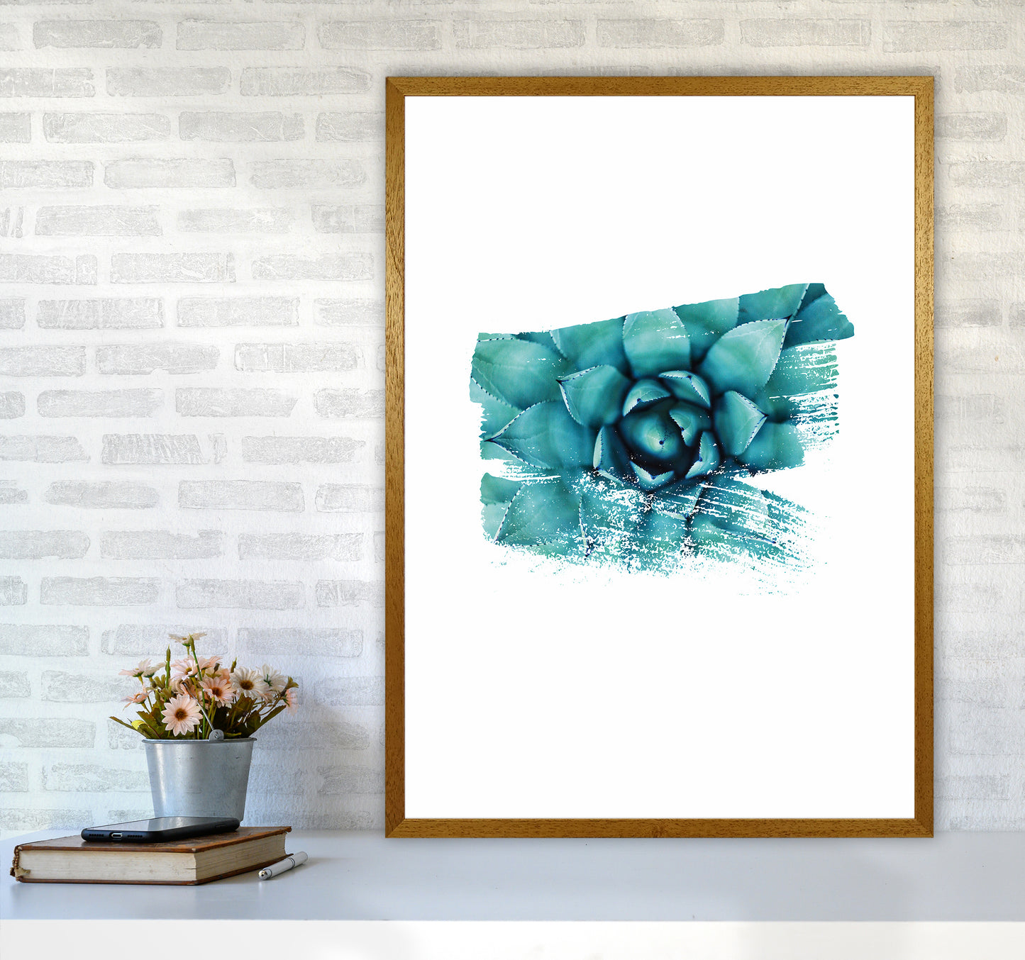 Modern Succulent II Art Print by Seven Trees Design A1 Print Only