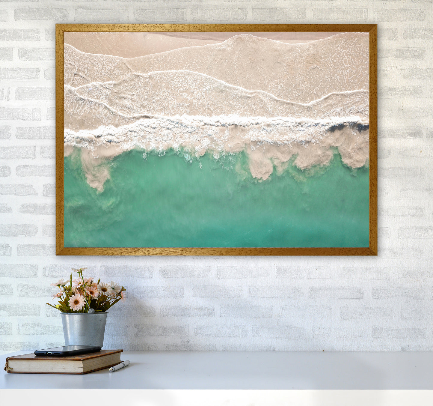 Sea From The Sky Photography Art Print by Seven Trees Design A1 Print Only