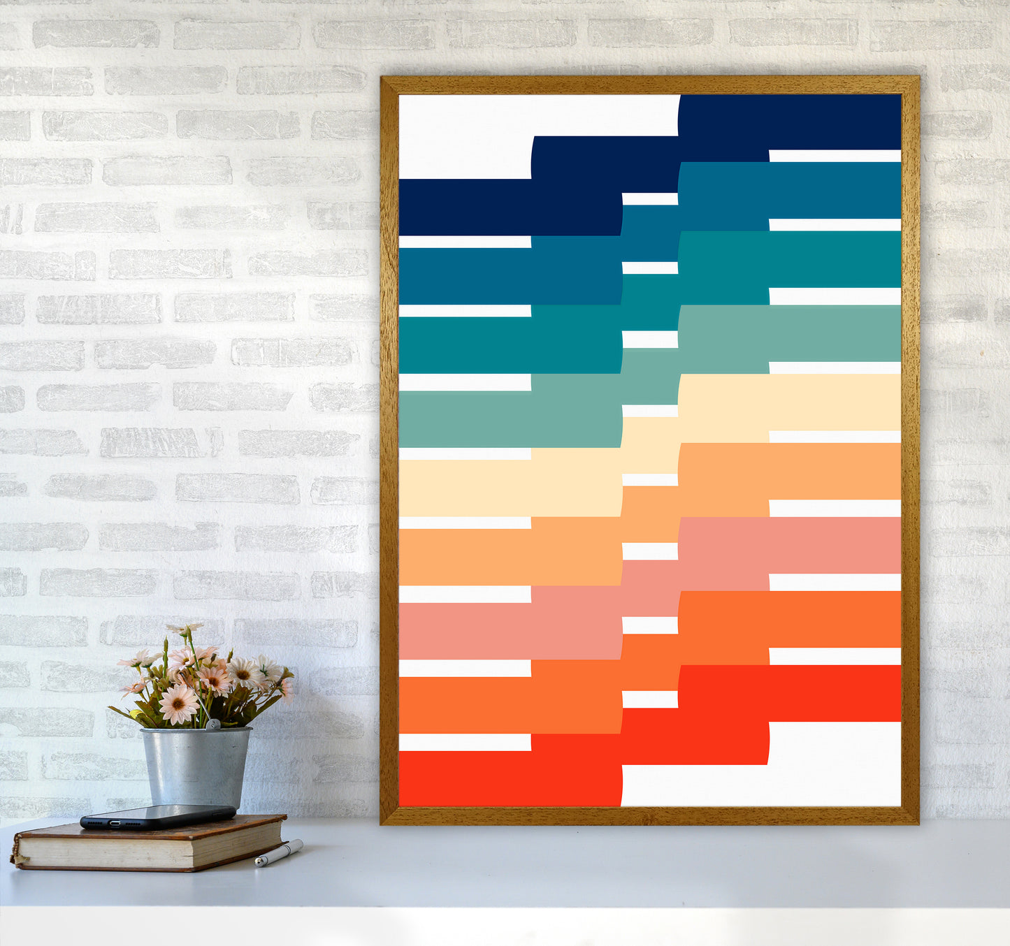 The Modern Geometry Art Print by Seven Trees Design A1 Print Only