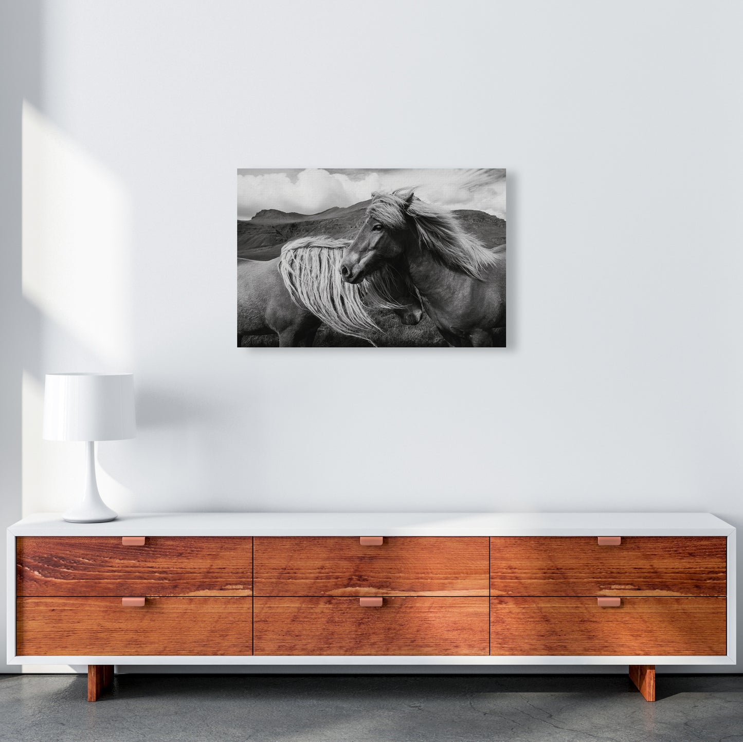 Horses In The Sky Photography Art Print by Seven Trees Design A2 Canvas