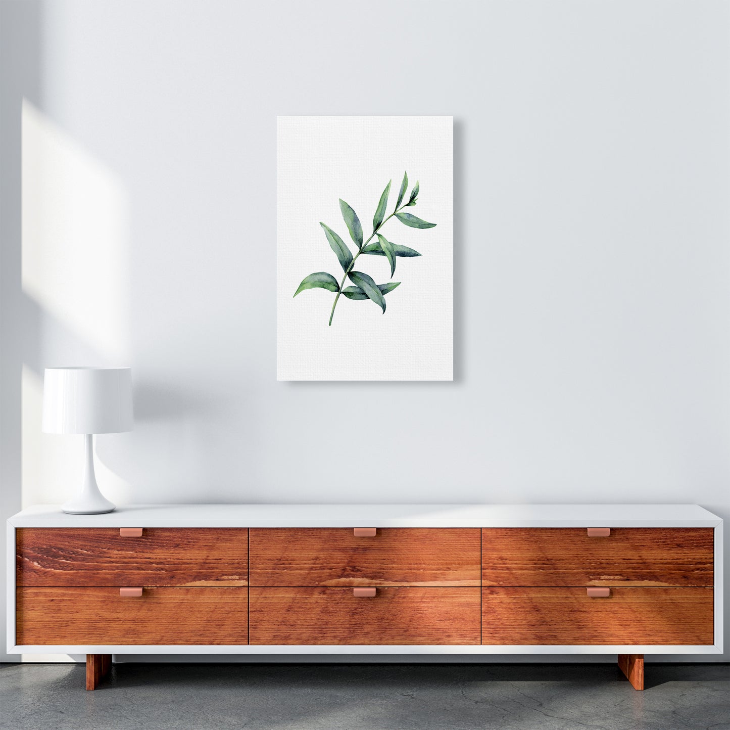 Watercolor Eucalyptus I Art Print by Seven Trees Design A2 Canvas