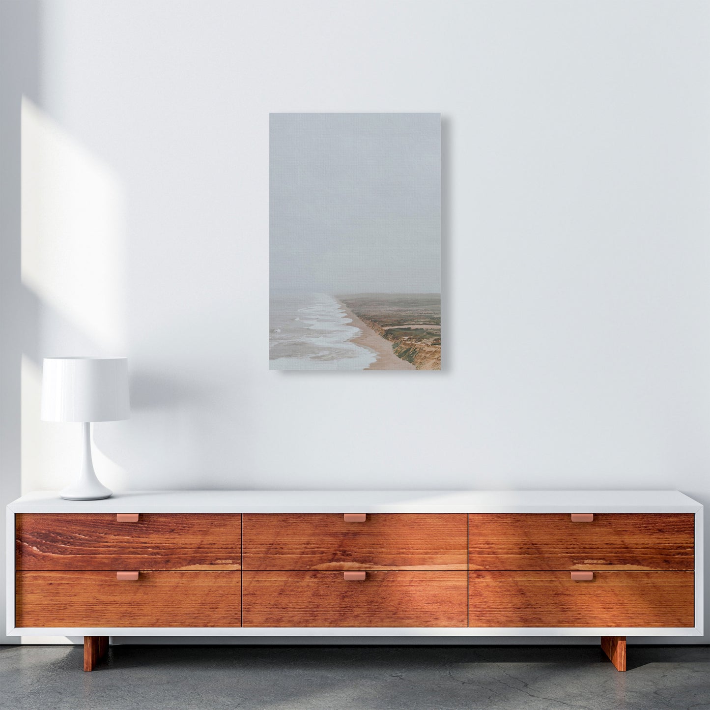 Fog and Waves Art Print by Seven Trees Design A2 Canvas